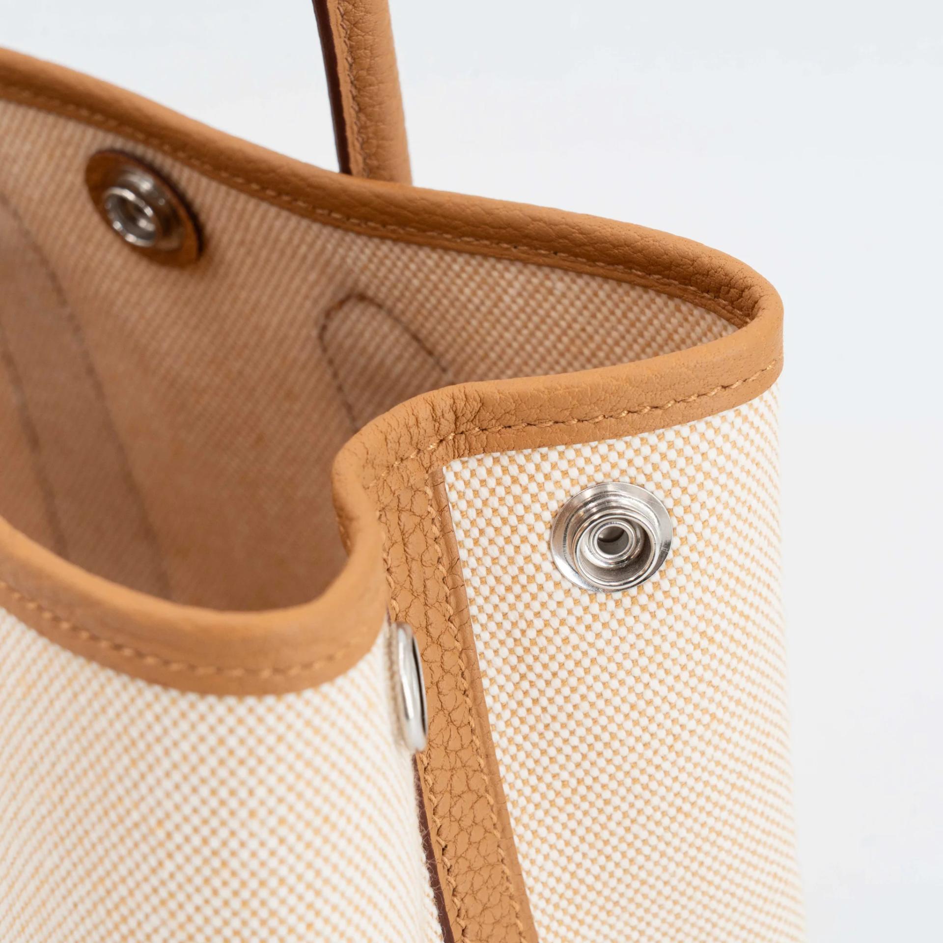 Brand New ( Rank N ) HERMÈS Neo Garden Party 23 Sesame (2S) Negonda Toile H Viking canvas Palladium hardware G (2026) - 4