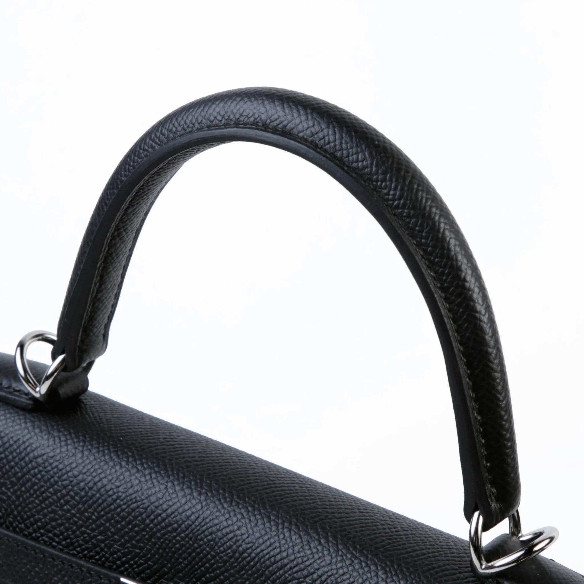 Brand New ( Rank N ) HERMÈS Kelly 25 Sellier Noir (89) Epsom Palladium hardware G (2026) - 3