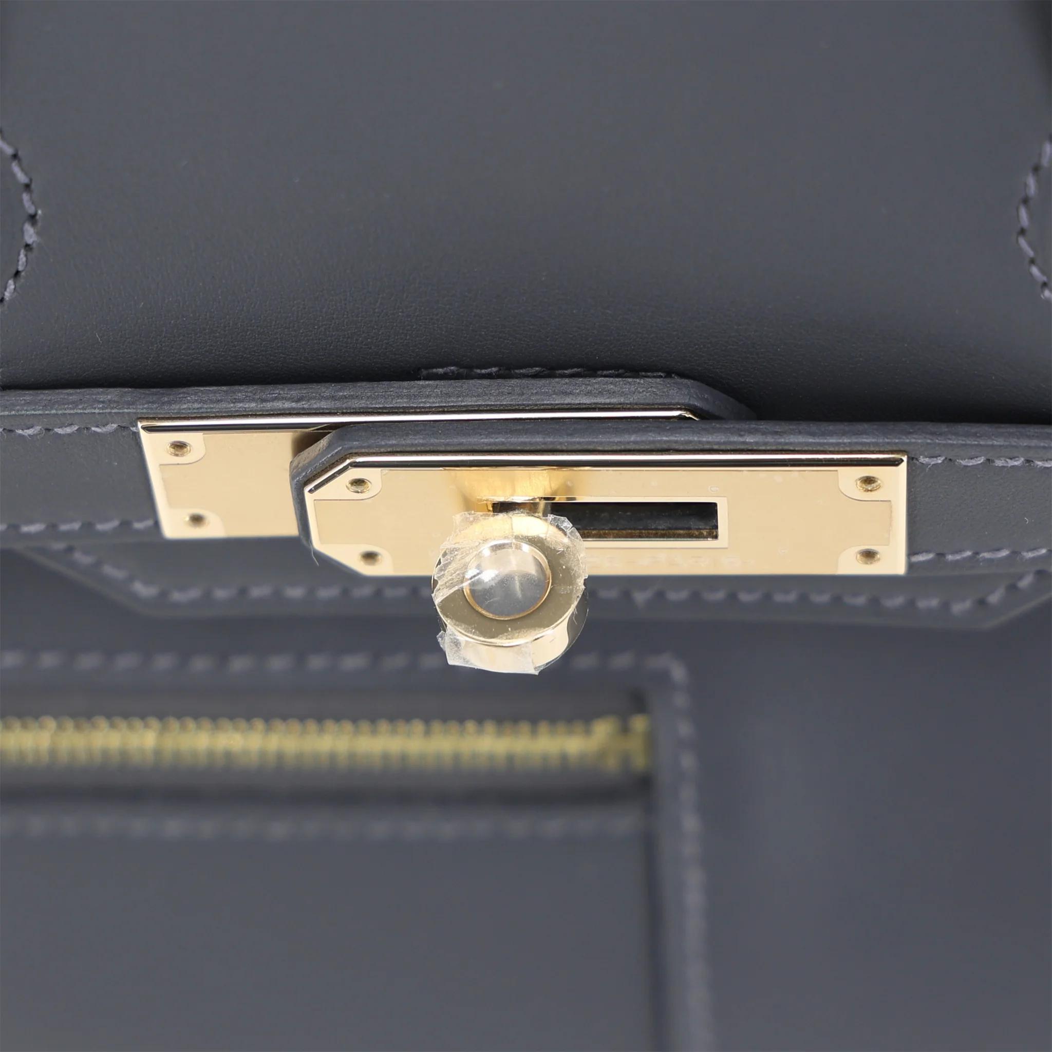全新 HERMÈS 愛馬仕 限量收藏款 Birkin 30 Colormatic 85 石板灰 Ardoise Swift牛皮 香檳金扣 K刻 2025年 - 9