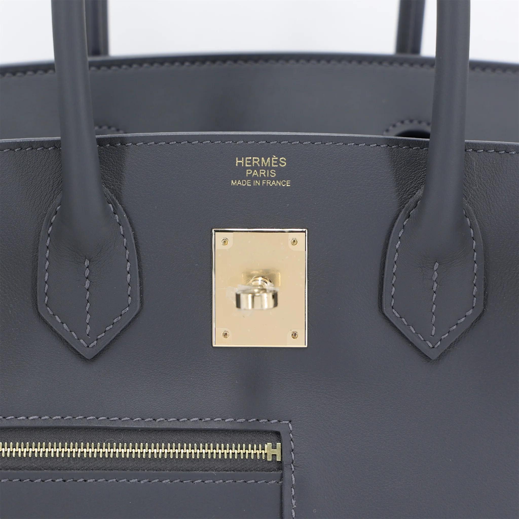 全新 HERMÈS 愛馬仕 限量收藏款 Birkin 30 Colormatic 85 石板灰 Ardoise Swift牛皮 香檳金扣 K刻 2025年 - 10