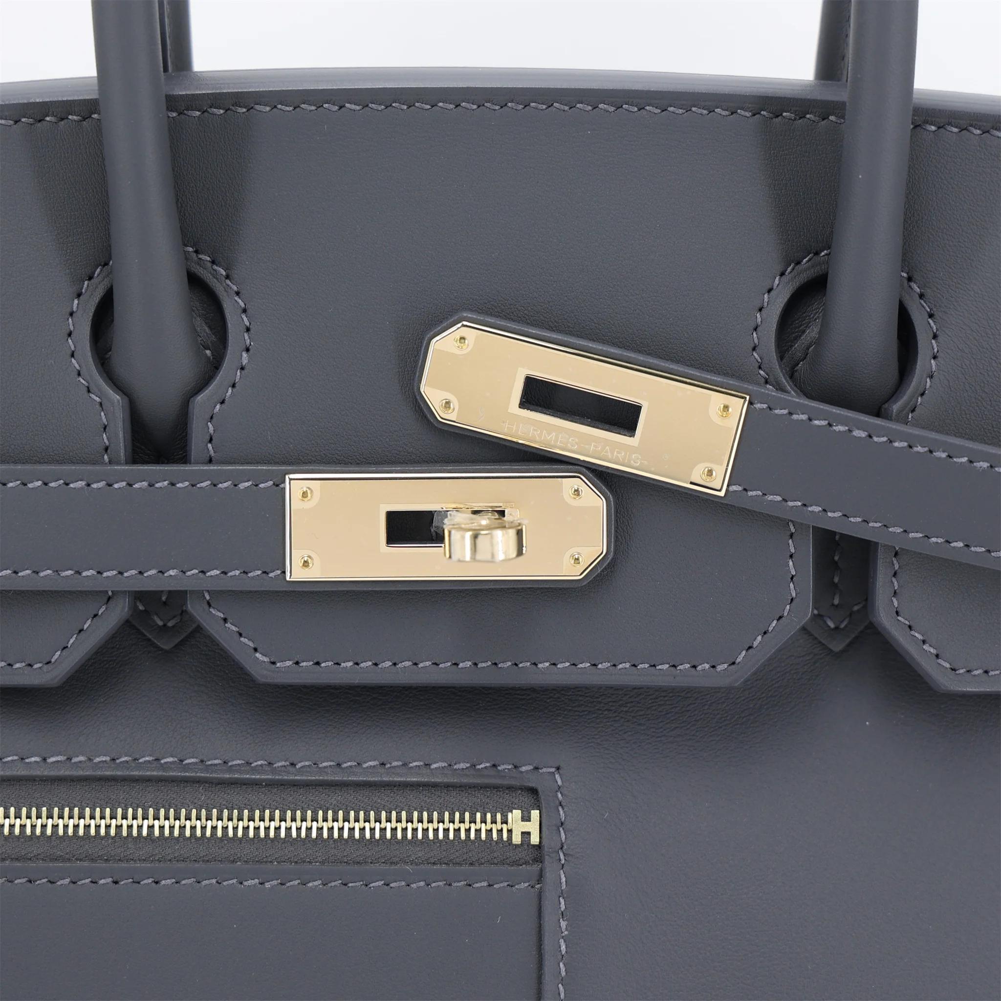 全新 HERMÈS 愛馬仕 限量收藏款 Birkin 30 Colormatic 85 石板灰 Ardoise Swift牛皮 香檳金扣 K刻 2025年 - 8