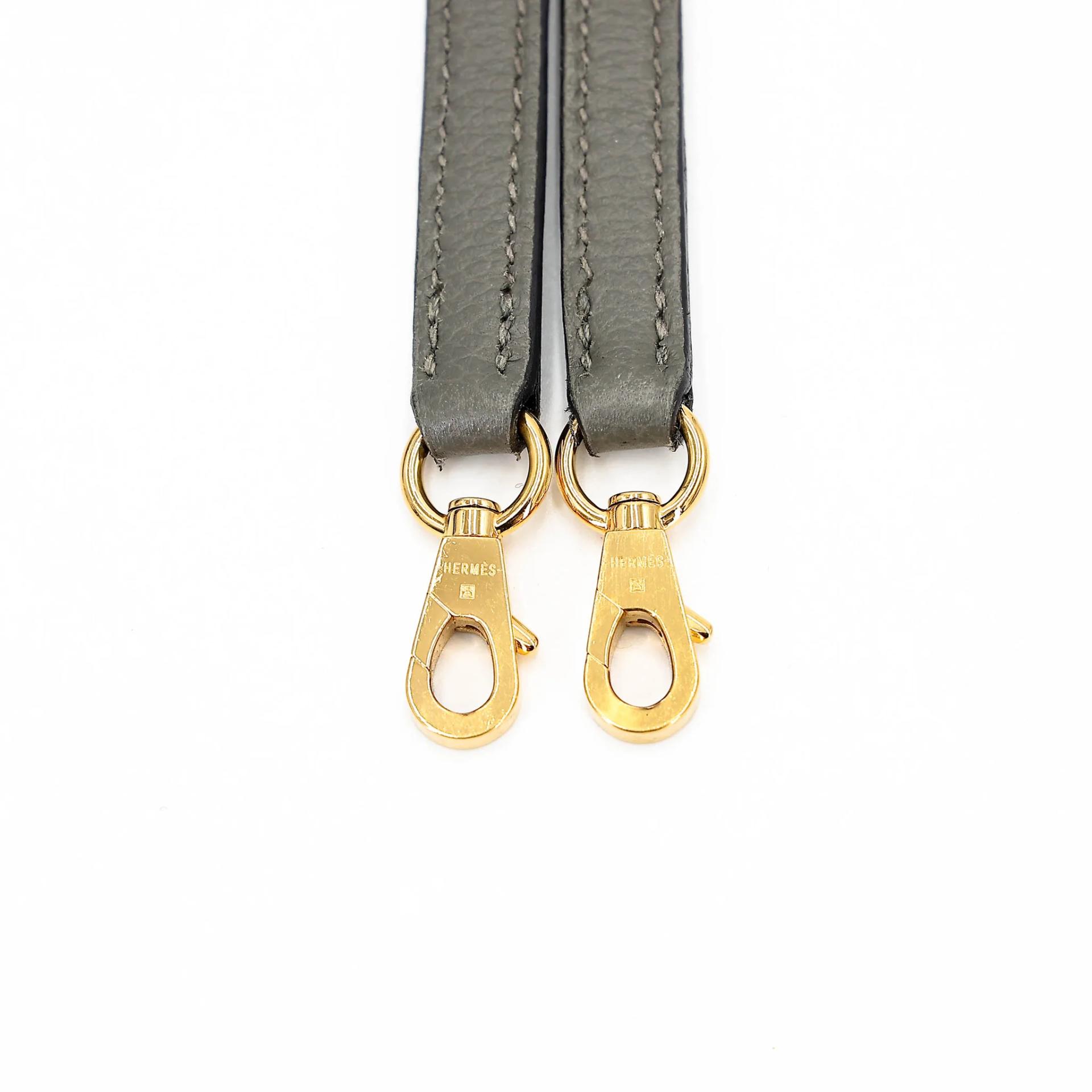 Excellent ( Rank SA ) HERMÈS Mini Bolide 1923 Gris Meyer (0L) Evercolor Gold hardware W (2024) - 37