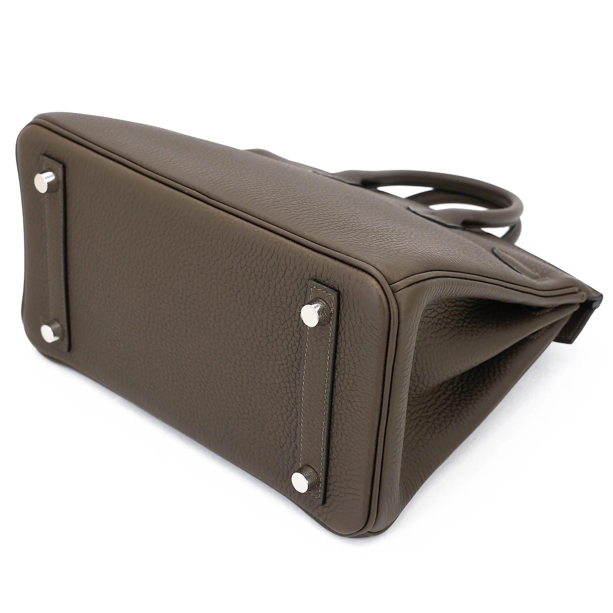 Brand New ( Rank N ) HERMÈS Birkin 25 Vert Loden (V8) Togo Palladium hardware G (2026) - 6
