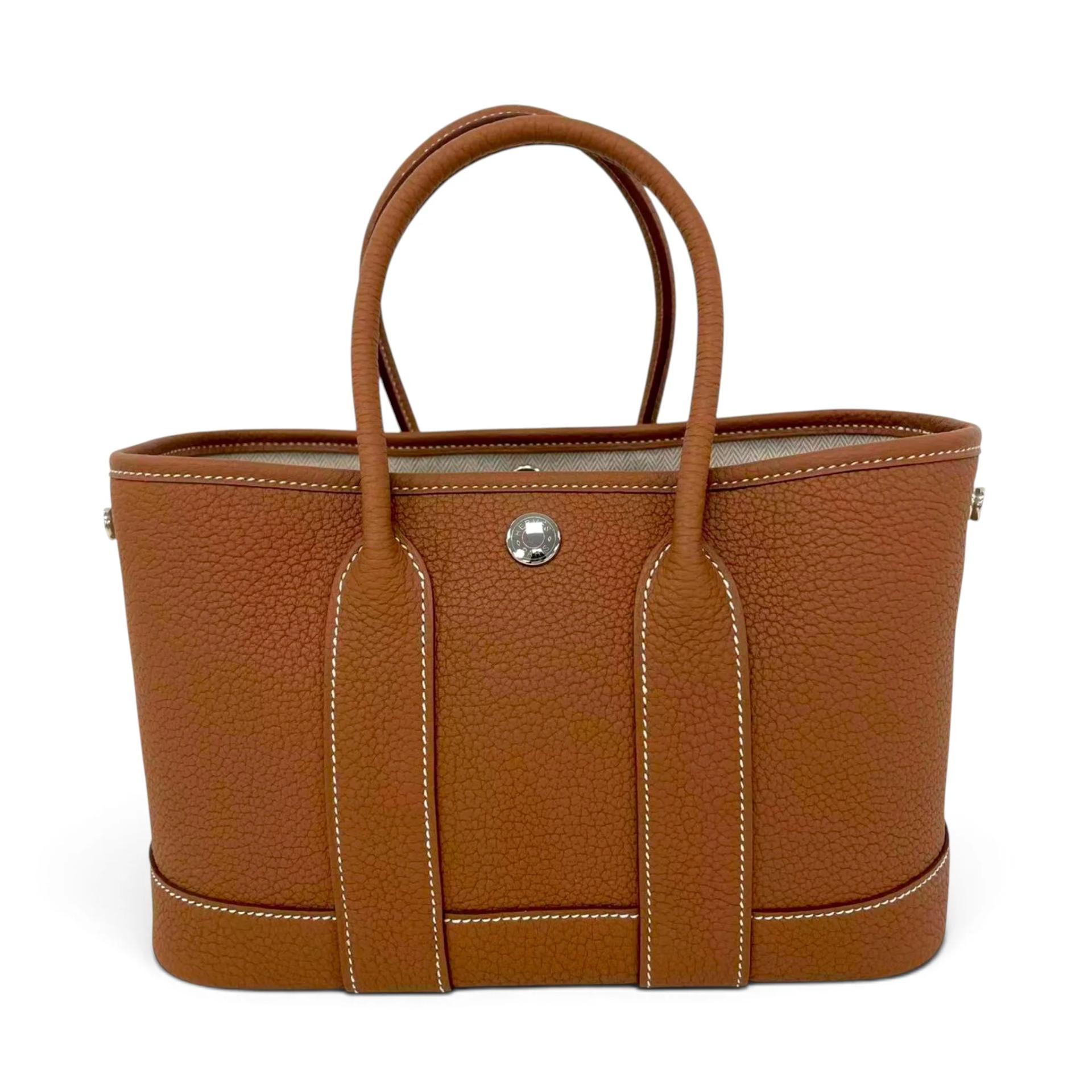 Brand New ( Rank N ) HERMÈS Neo Garden Party 23 Gold (37) Negonda Palladium hardware K (2025) - 1