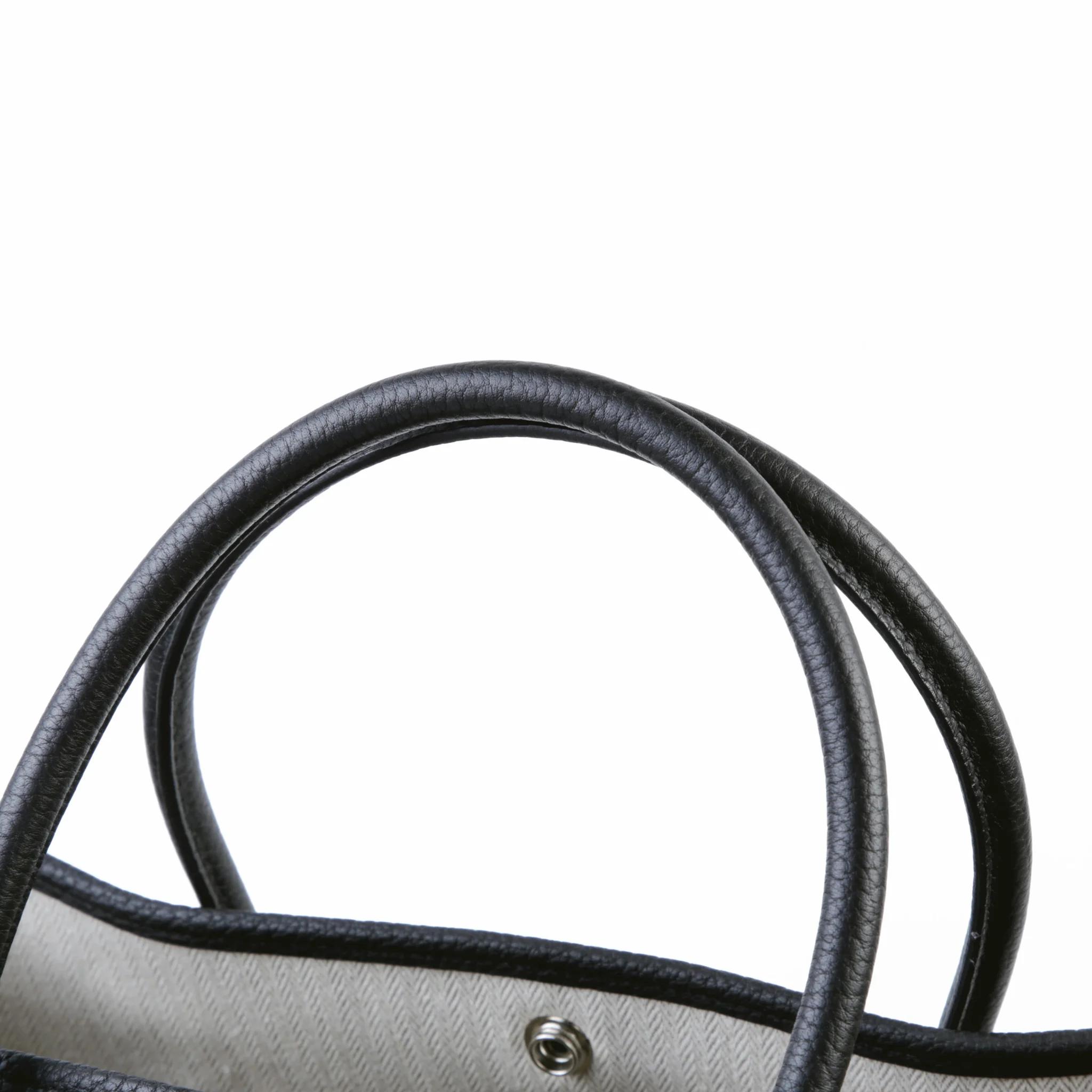 Excellent ( Rank SA ) HERMÈS Garden Party PM Noir (89) Negonda Palladium hardware C (2018) - 3