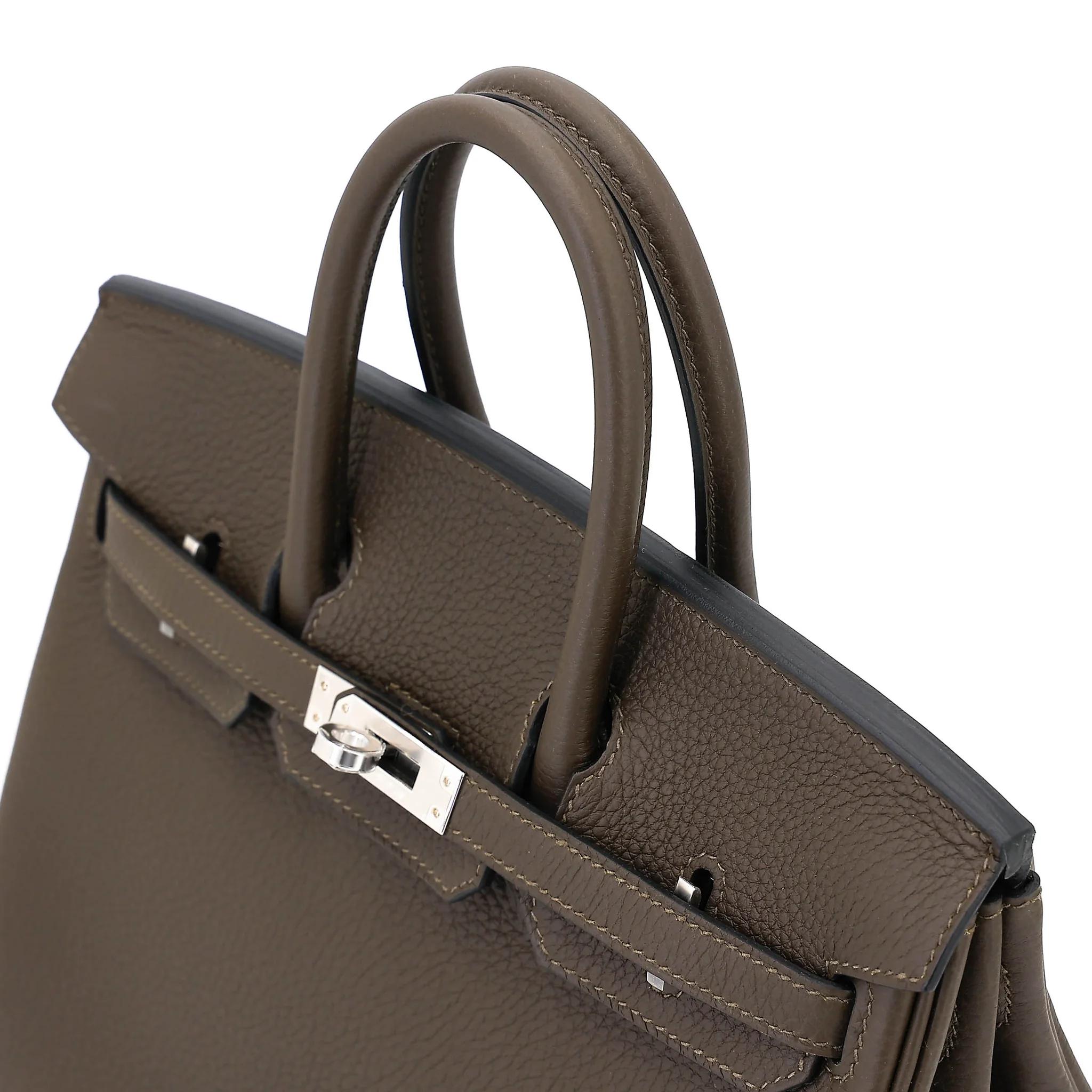 Brand New ( Rank N ) HERMÈS Birkin 25 Vert Loden (V8) Togo Palladium hardware G (2026) - 3