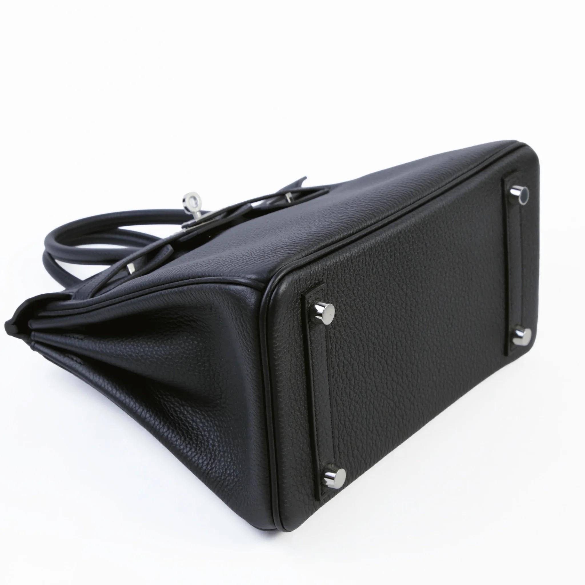 Brand New ( Rank N ) HERMÈS Birkin 25 Noir (89) Togo Palladium hardware G (2026) - 4