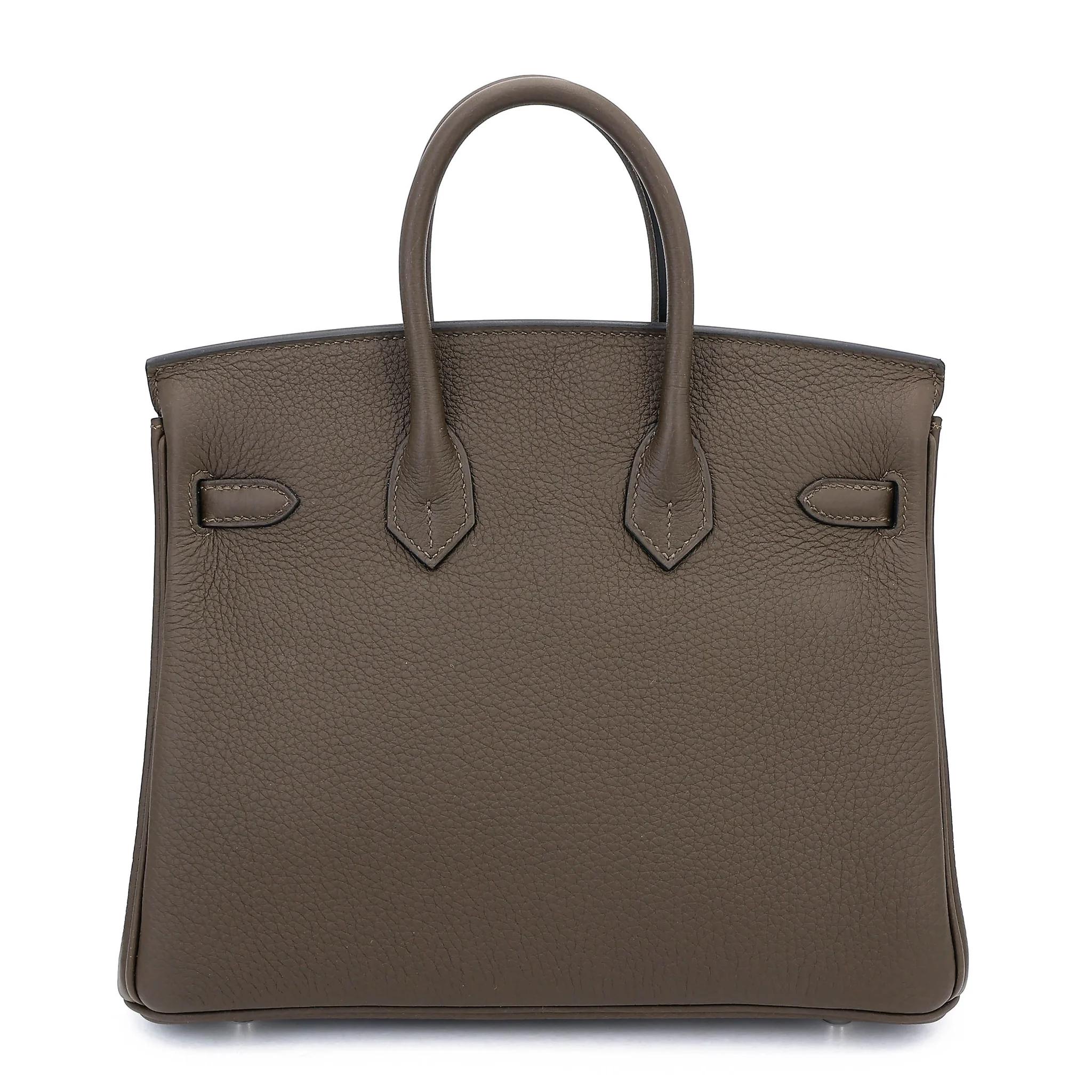 Brand New ( Rank N ) HERMÈS Birkin 25 Vert Loden (V8) Togo Palladium hardware G (2026) - 2