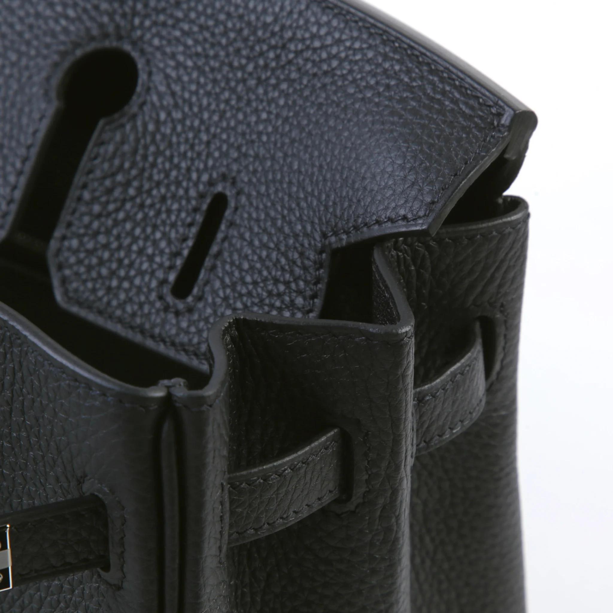 Brand New ( Rank N ) HERMÈS Birkin 25 Noir (89) Togo Palladium hardware G (2026) - 11