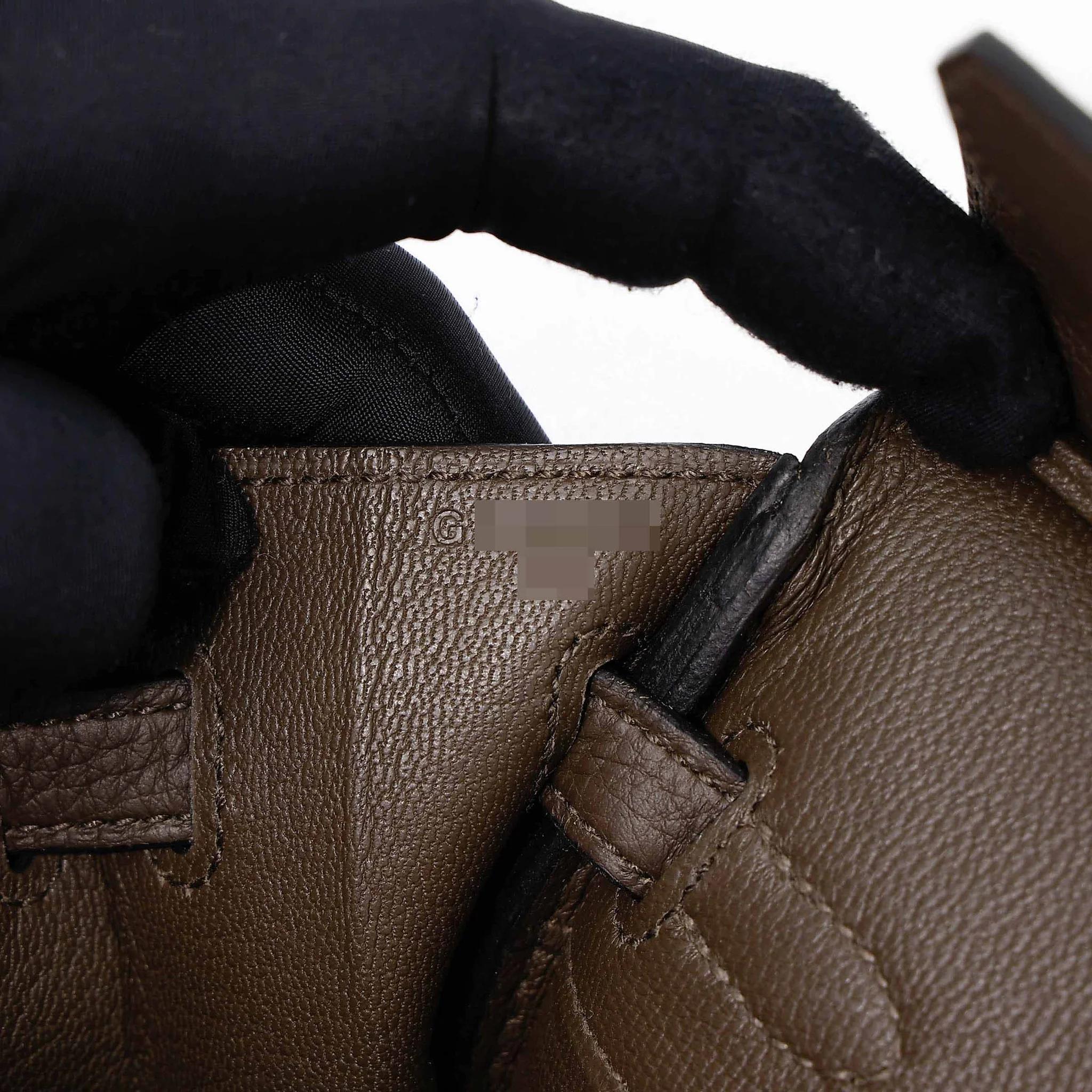 Brand New ( Rank N ) HERMÈS Birkin 25 Vert Loden (V8) Togo Palladium hardware G (2026) - 12