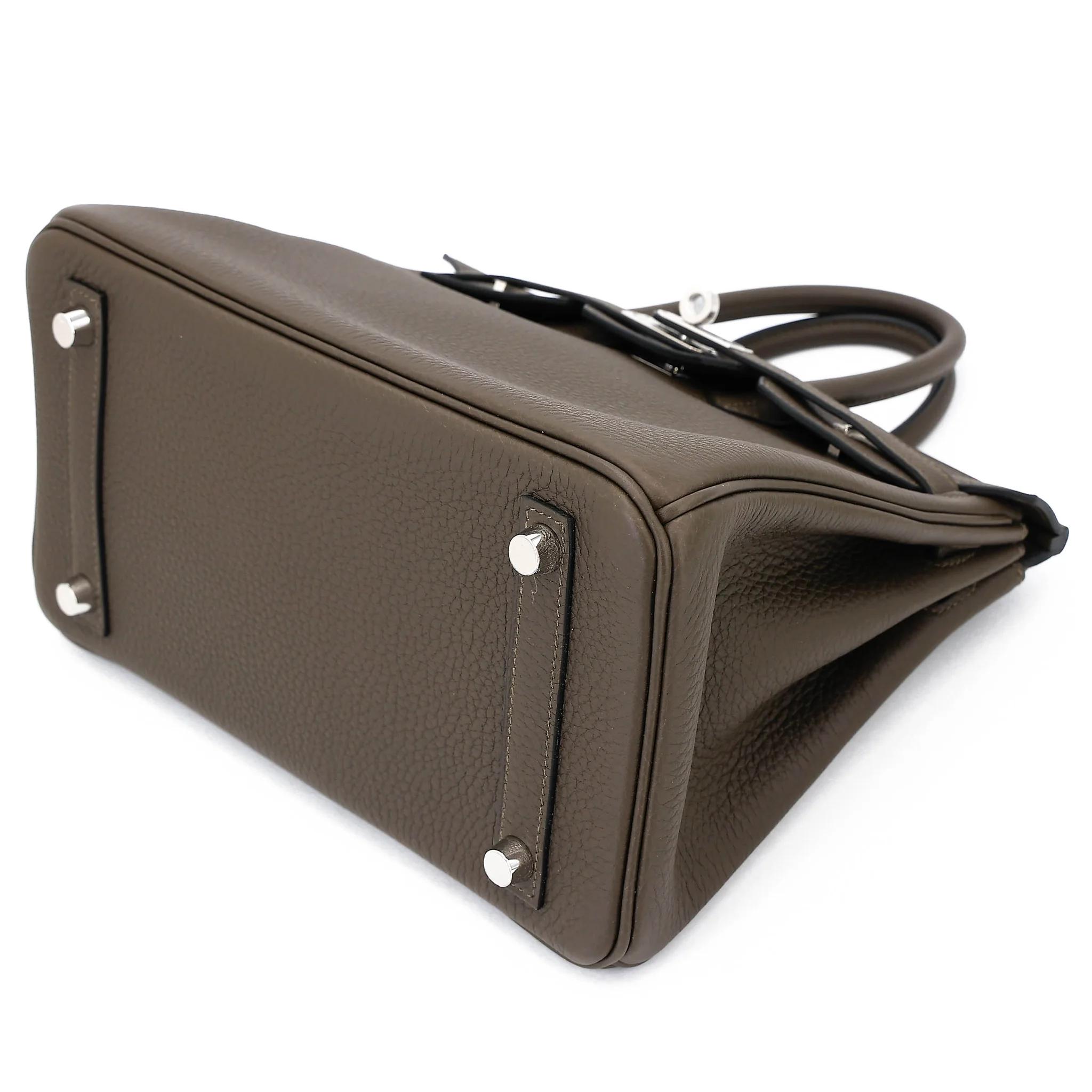 Brand New ( Rank N ) HERMÈS Birkin 25 Vert Loden (V8) Togo Palladium hardware G (2026) - 4