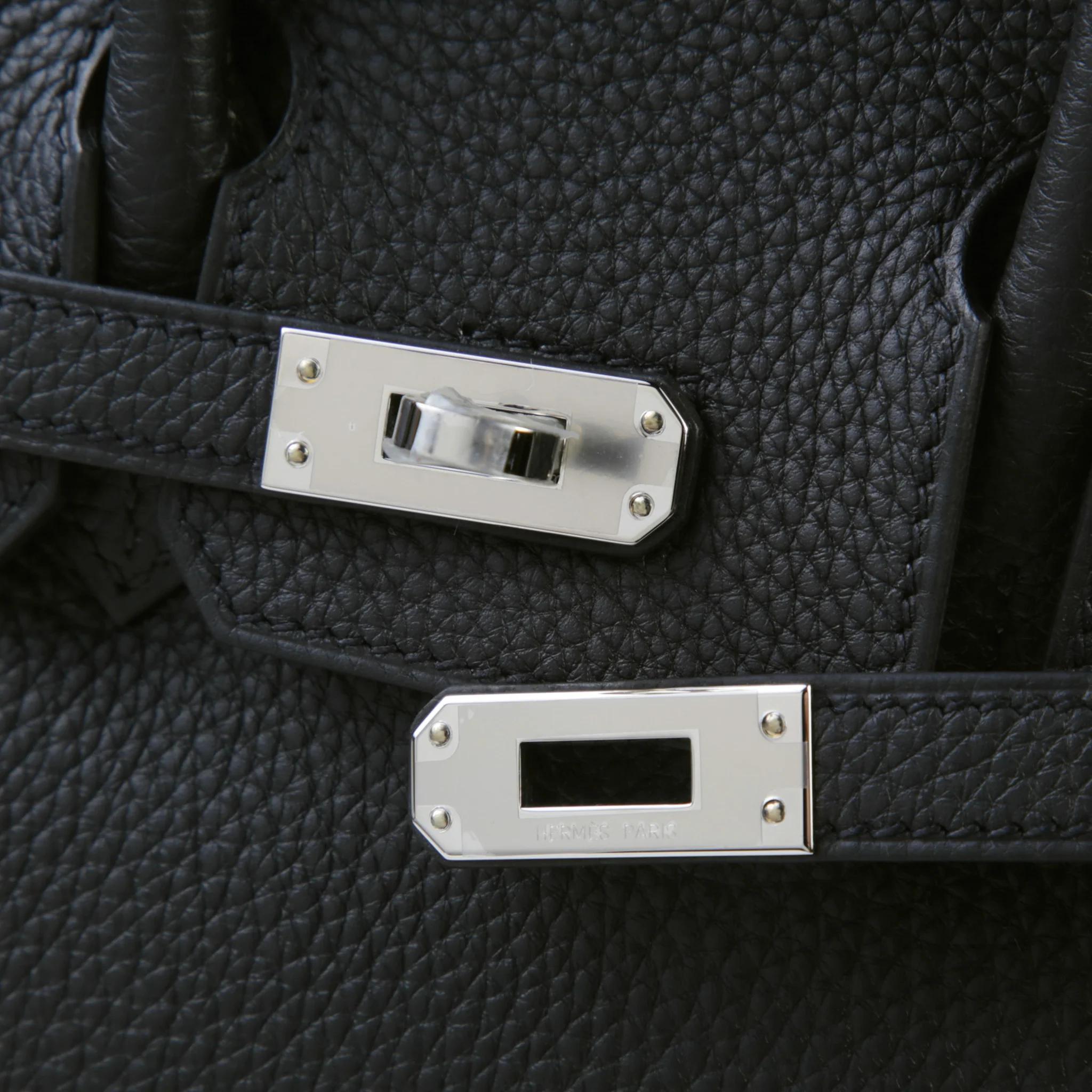 Brand New ( Rank N ) HERMÈS Birkin 25 Noir (89) Togo Palladium hardware G (2026) - 8
