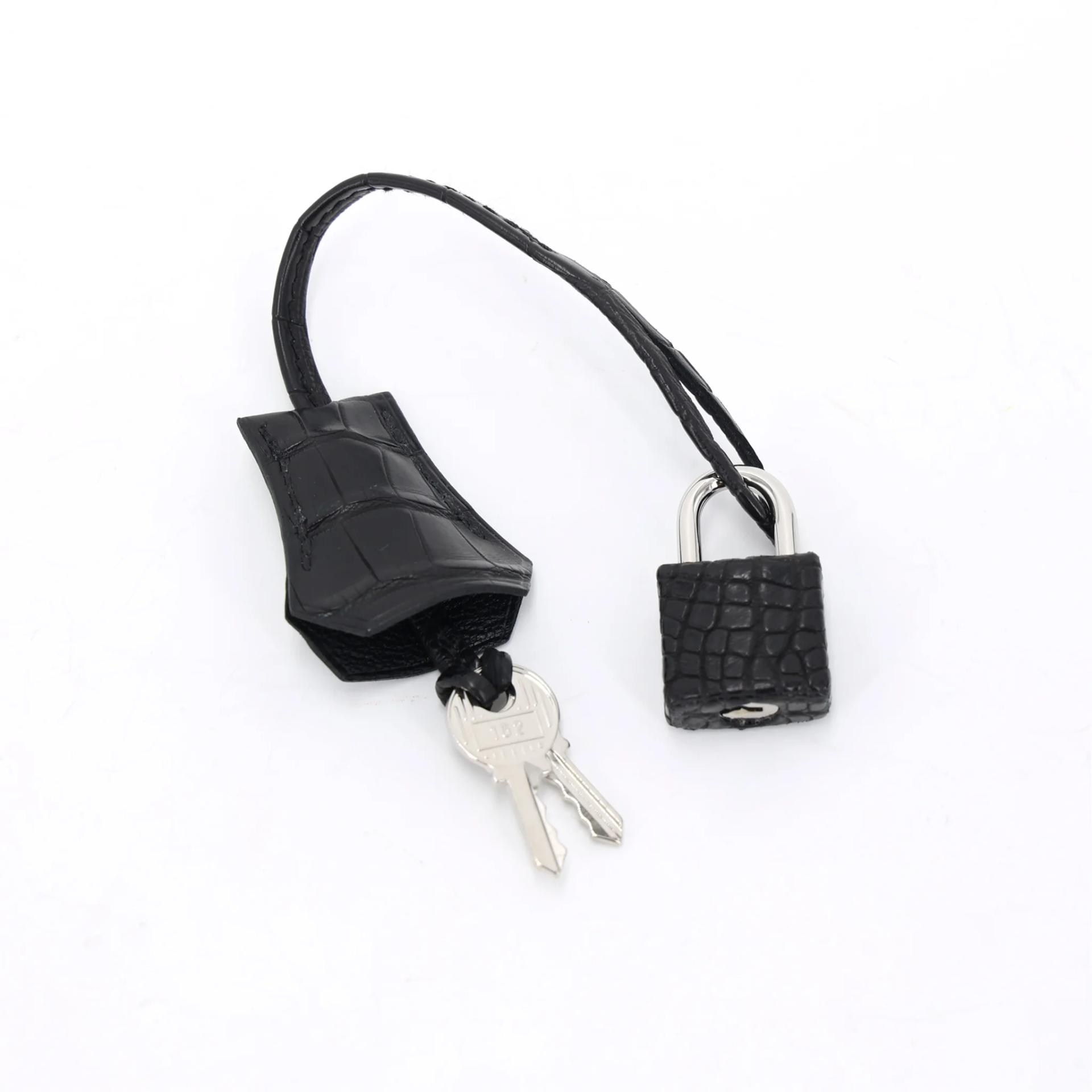 Brand New ( Rank N ) HERMÈS Birkin 25 Noir (89) Matte Alligator Palladium hardware G (2026) - 17