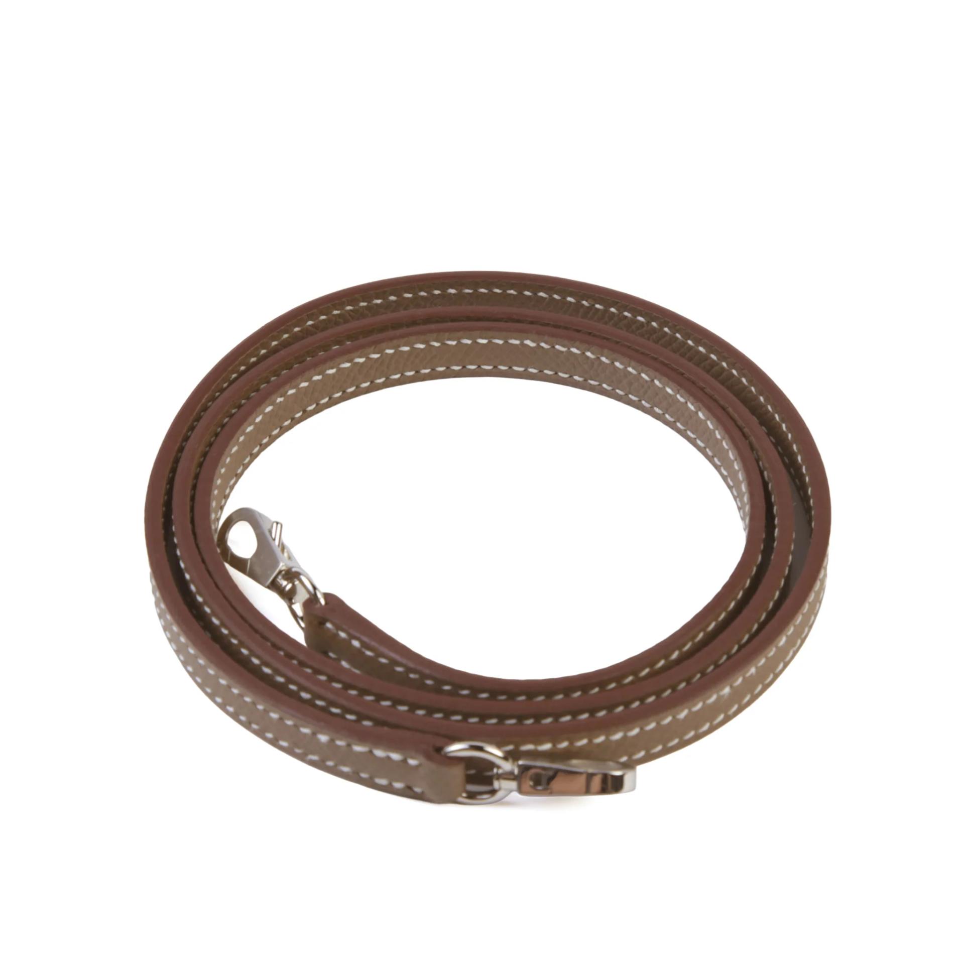 Brand New ( Rank N ) HERMÈS Mini Kelly II Etoupe (18) Epsom Palladium hardware G (2026) - 14