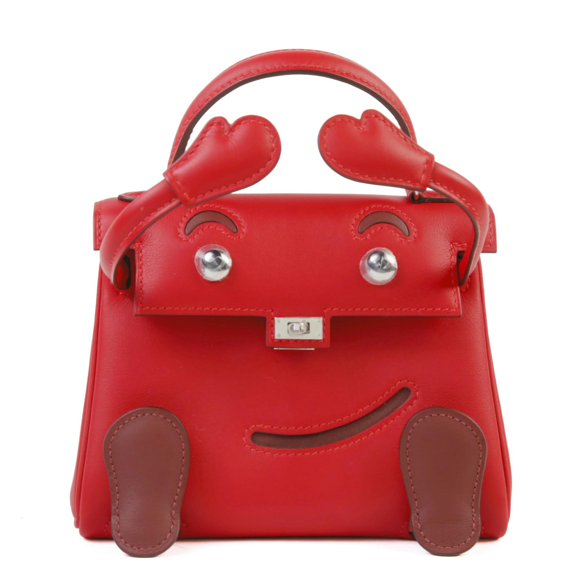 Unused ( Rank NS ) HERMÈS Limited Edition Kelly Doll Rouge Radieux (O5) Swift Palladium hardware W (2024) - 1