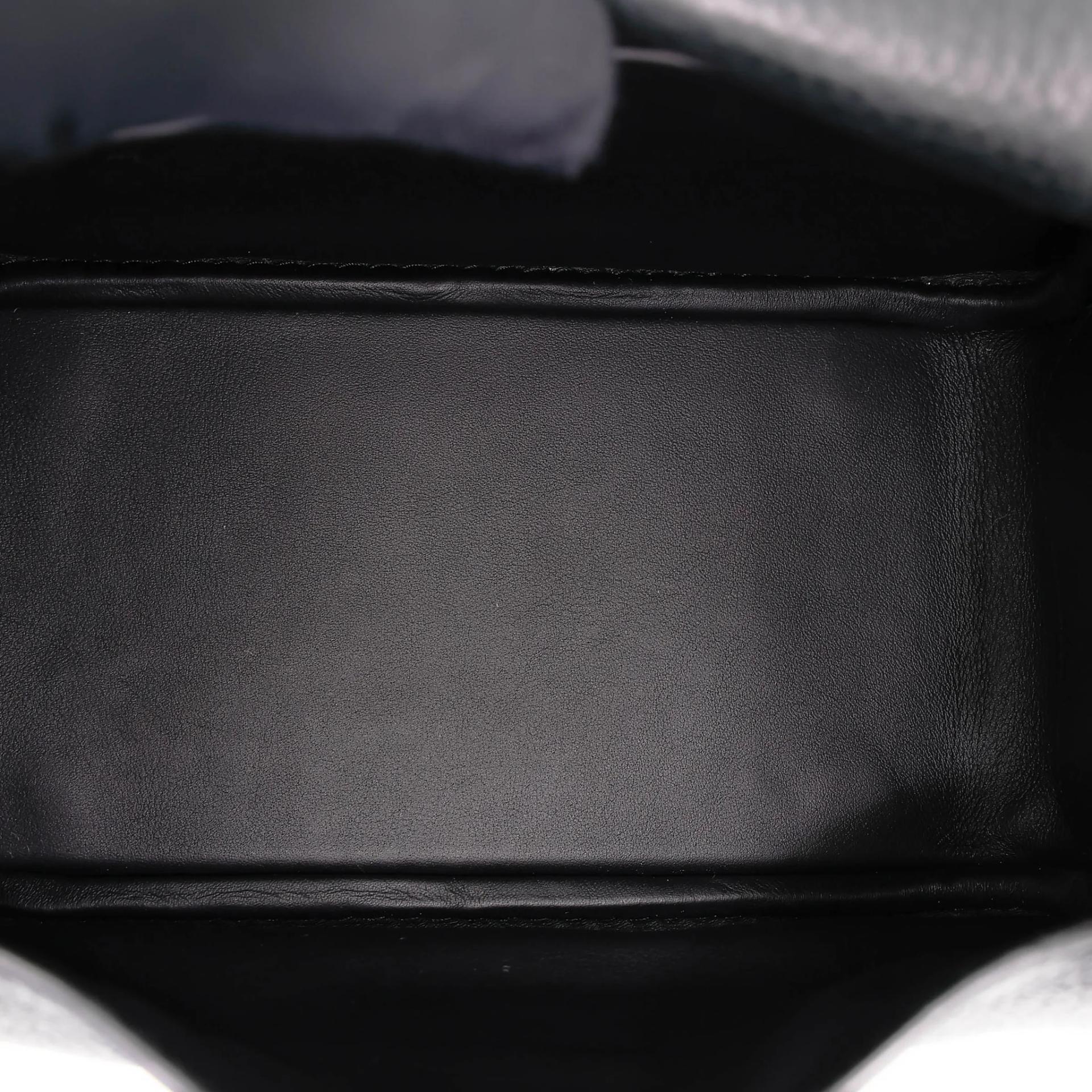Brand New ( Rank N ) HERMÈS Mini Lindy II Noir (89) Clemence Palladium hardware G (2026) - 15