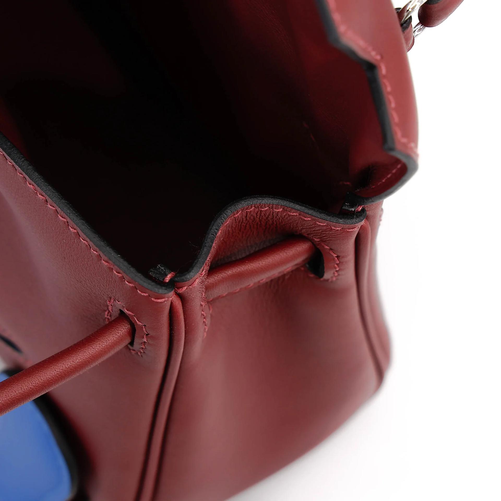 Brand New ( Rank N ) HERMÈS Limited Edition Kelly Doll Rouge H (55) Bleu Hydra (T7) Swift Palladium hardware G (2026) - 15