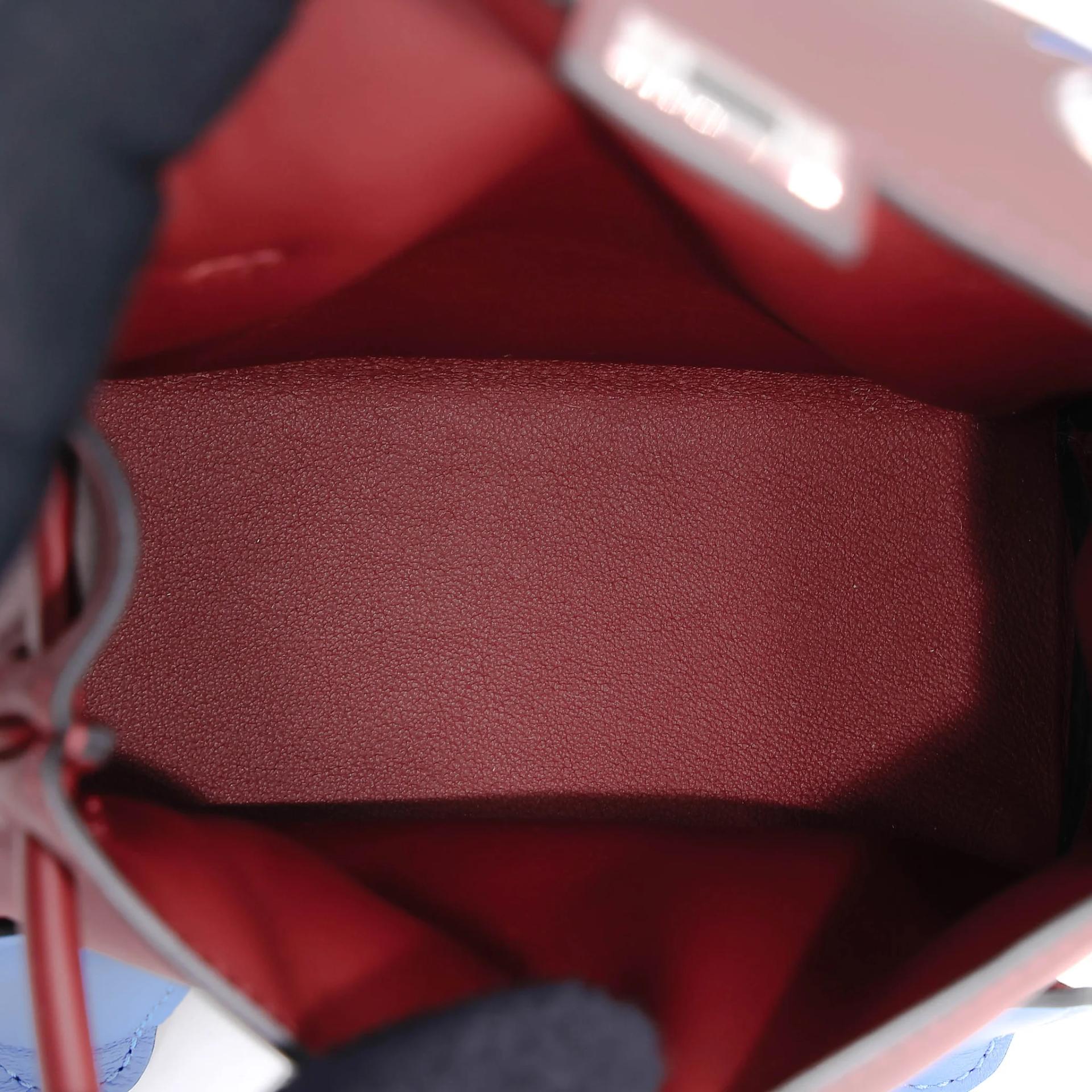 Brand New ( Rank N ) HERMÈS Limited Edition Kelly Doll Rouge H (55) Bleu Hydra (T7) Swift Palladium hardware G (2026) - 17