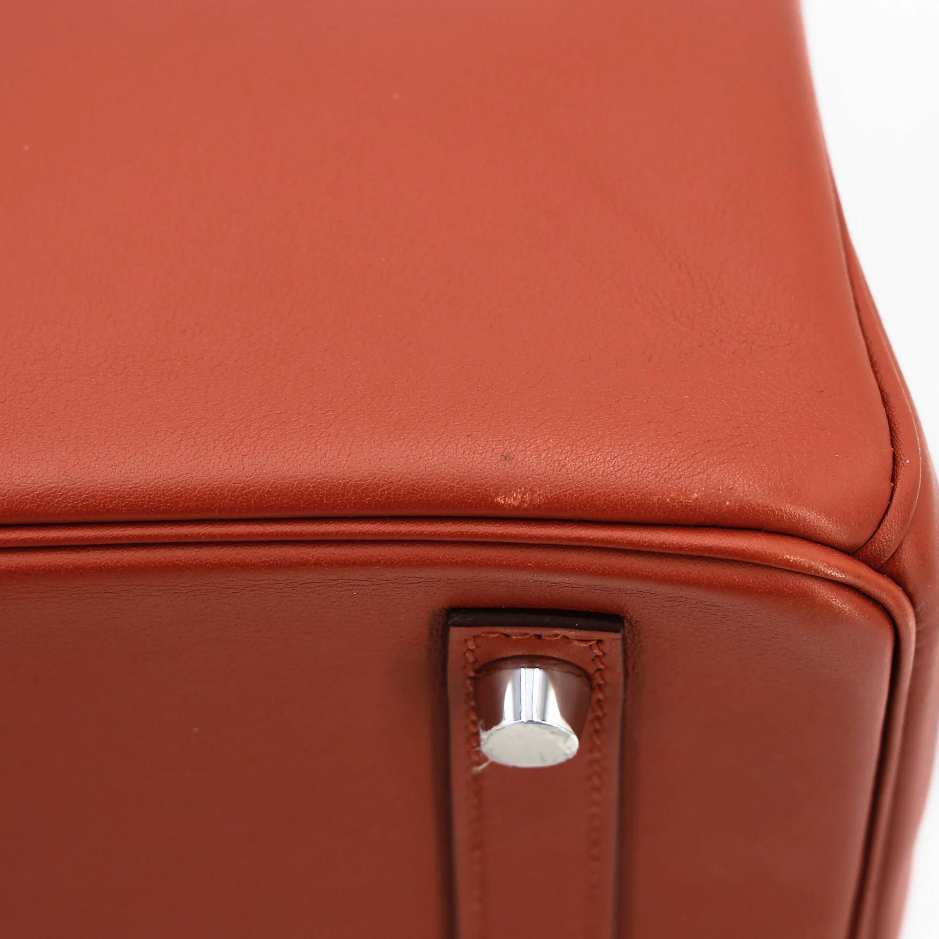Very Good ( Rank A) HERMÈS Limited Edition Birkin 30 Colormatic Cuivre (6C) Nata (I2) Bleu Brume (T0) Chai (0M) Lime (9R) Swift Palladium hardware U (2022) - 12