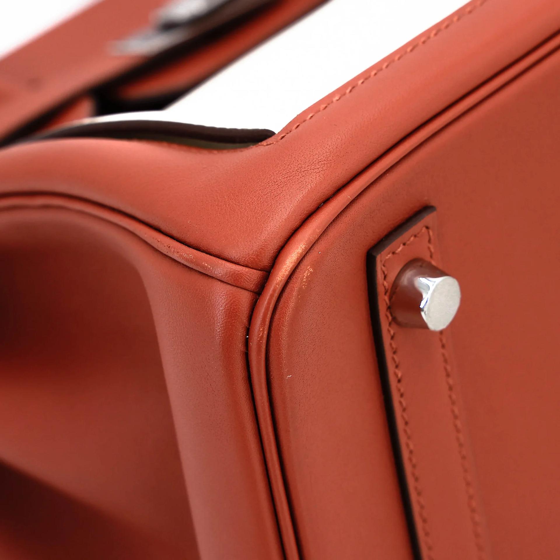 Very Good ( Rank A) HERMÈS Limited Edition Birkin 30 Colormatic Cuivre (6C) Nata (I2) Bleu Brume (T0) Chai (0M) Lime (9R) Swift Palladium hardware U (2022) - 9