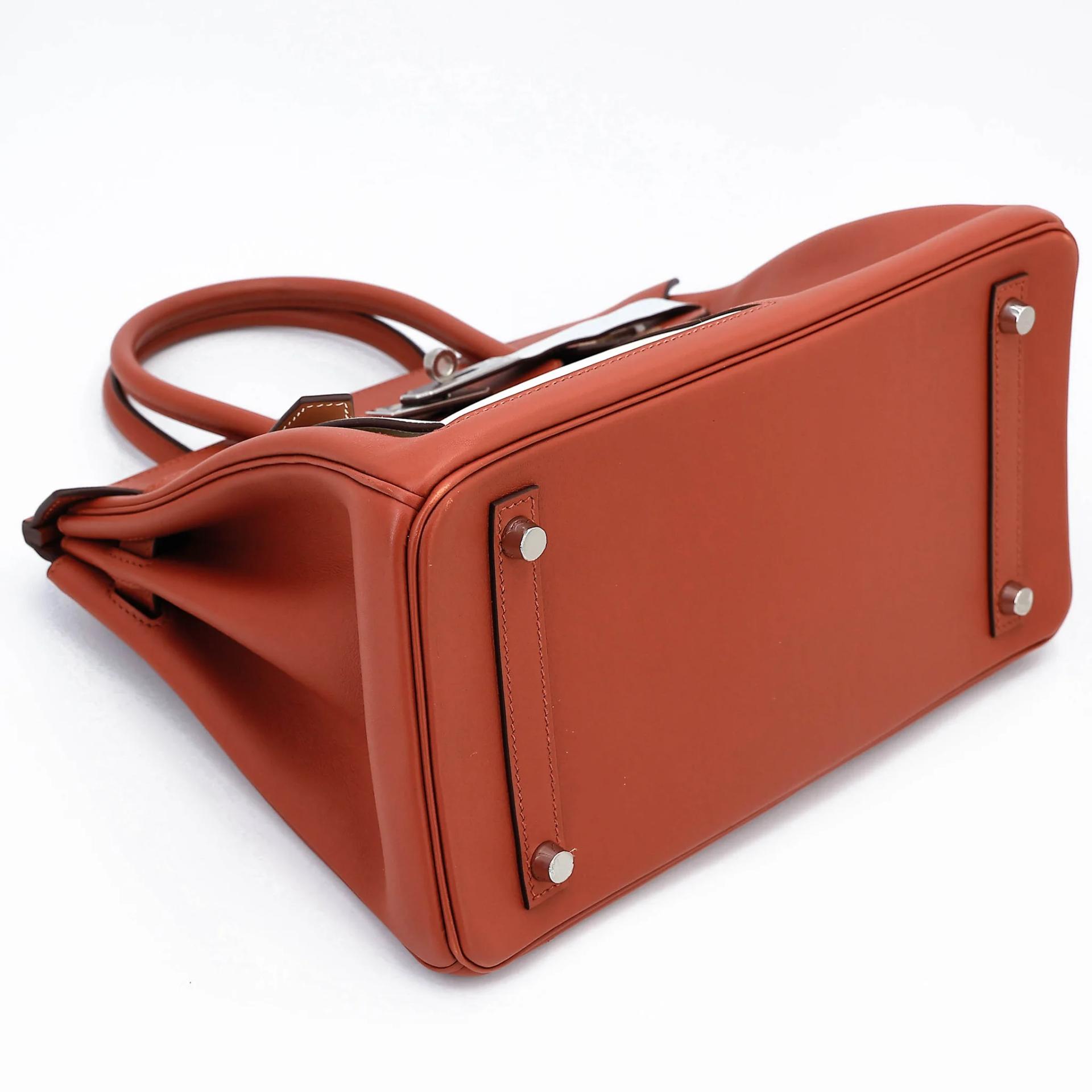Very Good ( Rank A) HERMÈS Limited Edition Birkin 30 Colormatic Cuivre (6C) Nata (I2) Bleu Brume (T0) Chai (0M) Lime (9R) Swift Palladium hardware U (2022) - 5
