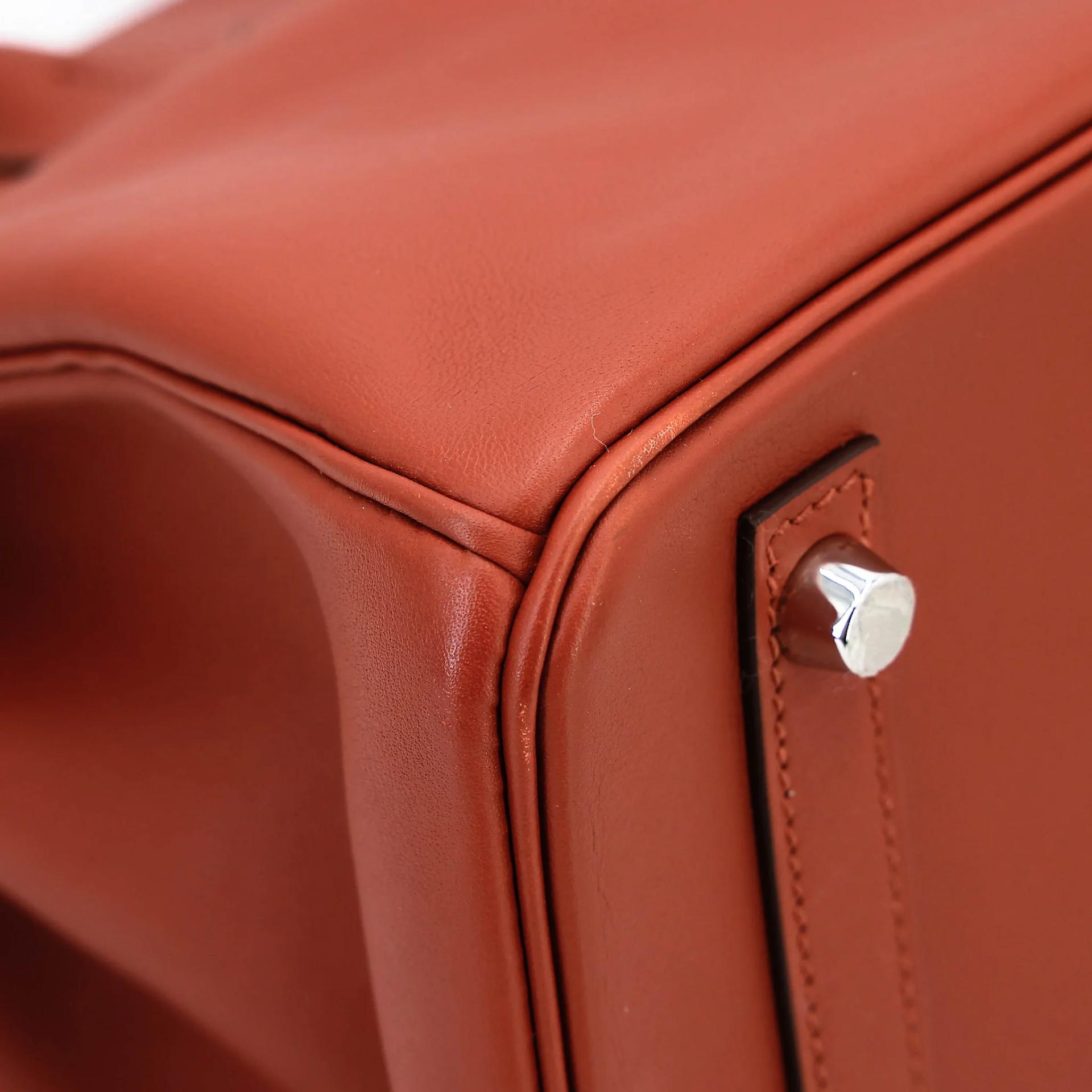 Very Good ( Rank A) HERMÈS Limited Edition Birkin 30 Colormatic Cuivre (6C) Nata (I2) Bleu Brume (T0) Chai (0M) Lime (9R) Swift Palladium hardware U (2022) - 11