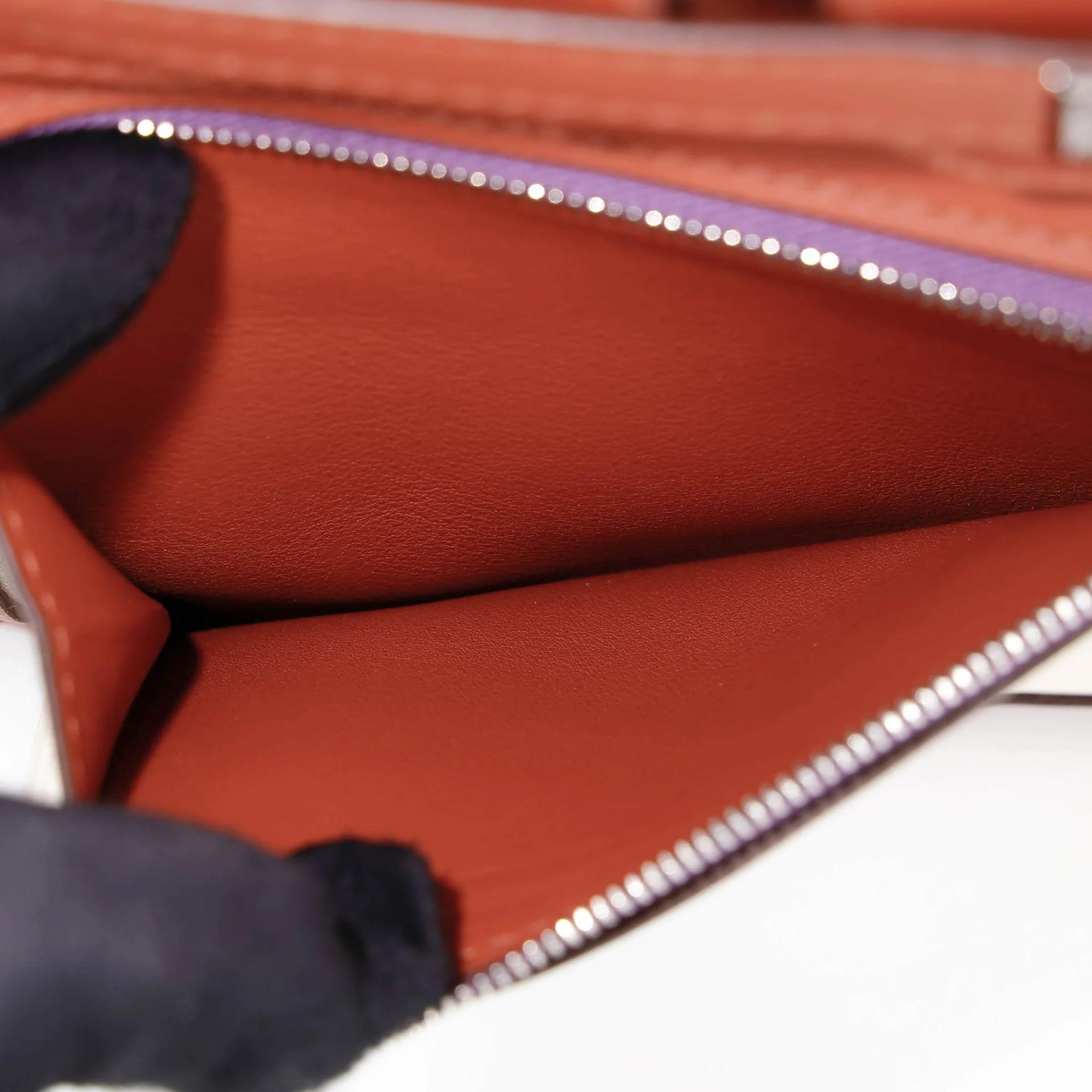 Very Good ( Rank A) HERMÈS Limited Edition Birkin 30 Colormatic Cuivre (6C) Nata (I2) Bleu Brume (T0) Chai (0M) Lime (9R) Swift Palladium hardware U (2022) - 19