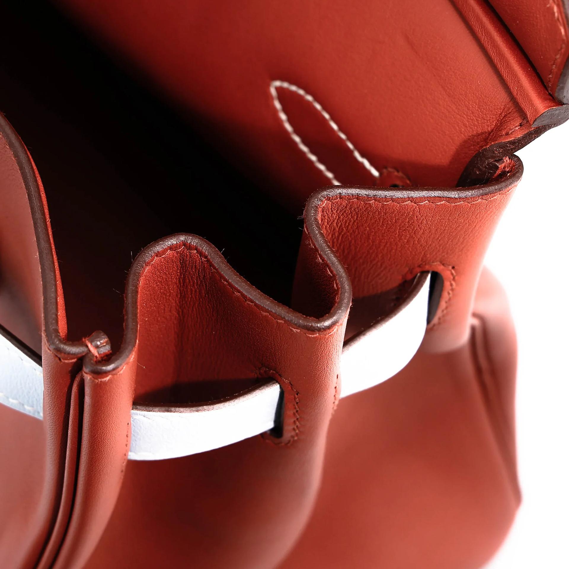Very Good ( Rank A) HERMÈS Limited Edition Birkin 30 Colormatic Cuivre (6C) Nata (I2) Bleu Brume (T0) Chai (0M) Lime (9R) Swift Palladium hardware U (2022) - 28