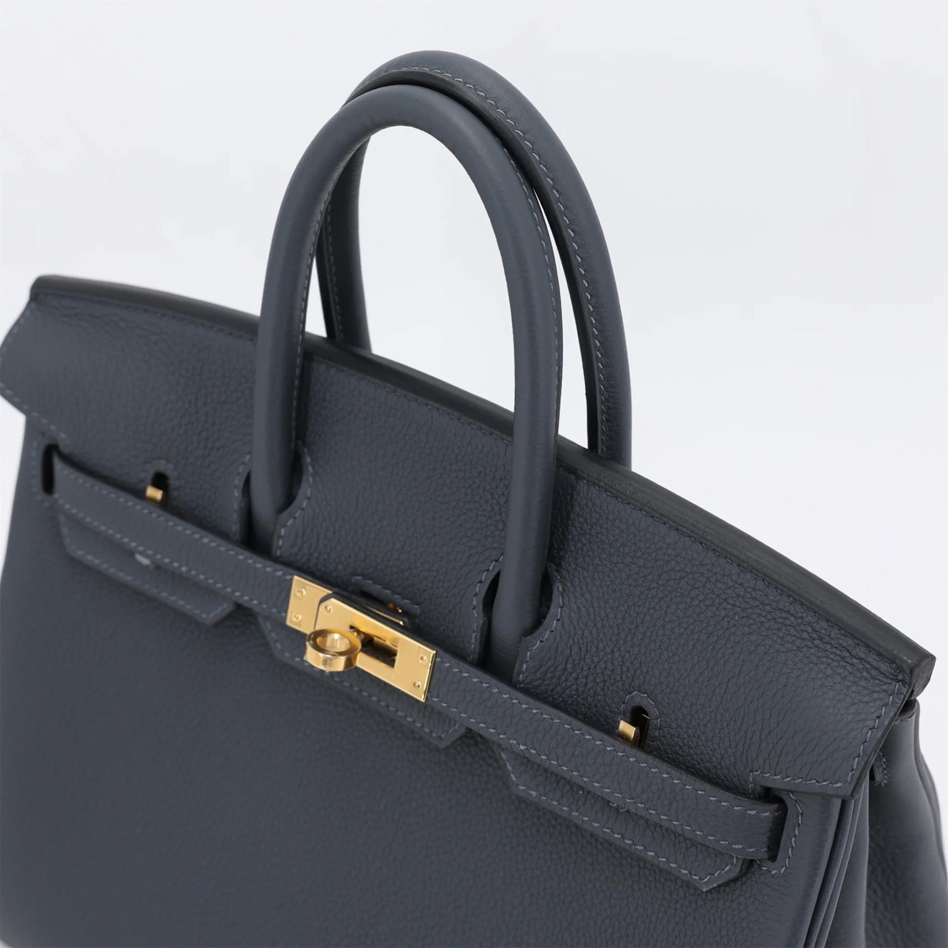 Brand New ( Rank N ) HERMÈS Birkin 25 Gris misty (H0) Togo Gold hardware G (2026) - 3