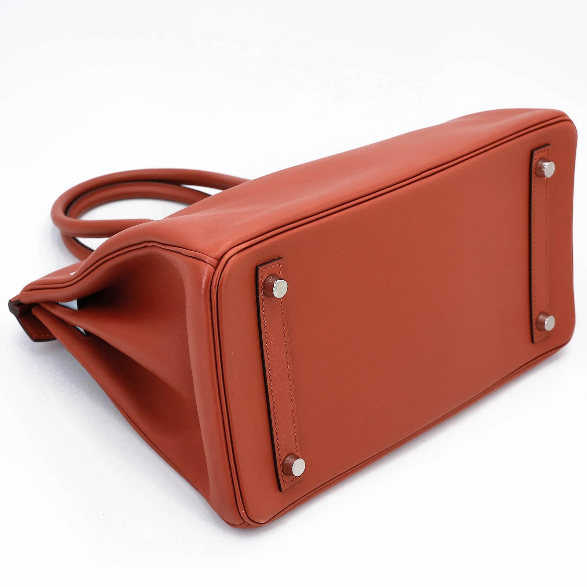 Very Good ( Rank A) HERMÈS Limited Edition Birkin 30 Colormatic Cuivre (6C) Nata (I2) Bleu Brume (T0) Chai (0M) Lime (9R) Swift Palladium hardware U (2022) - 7