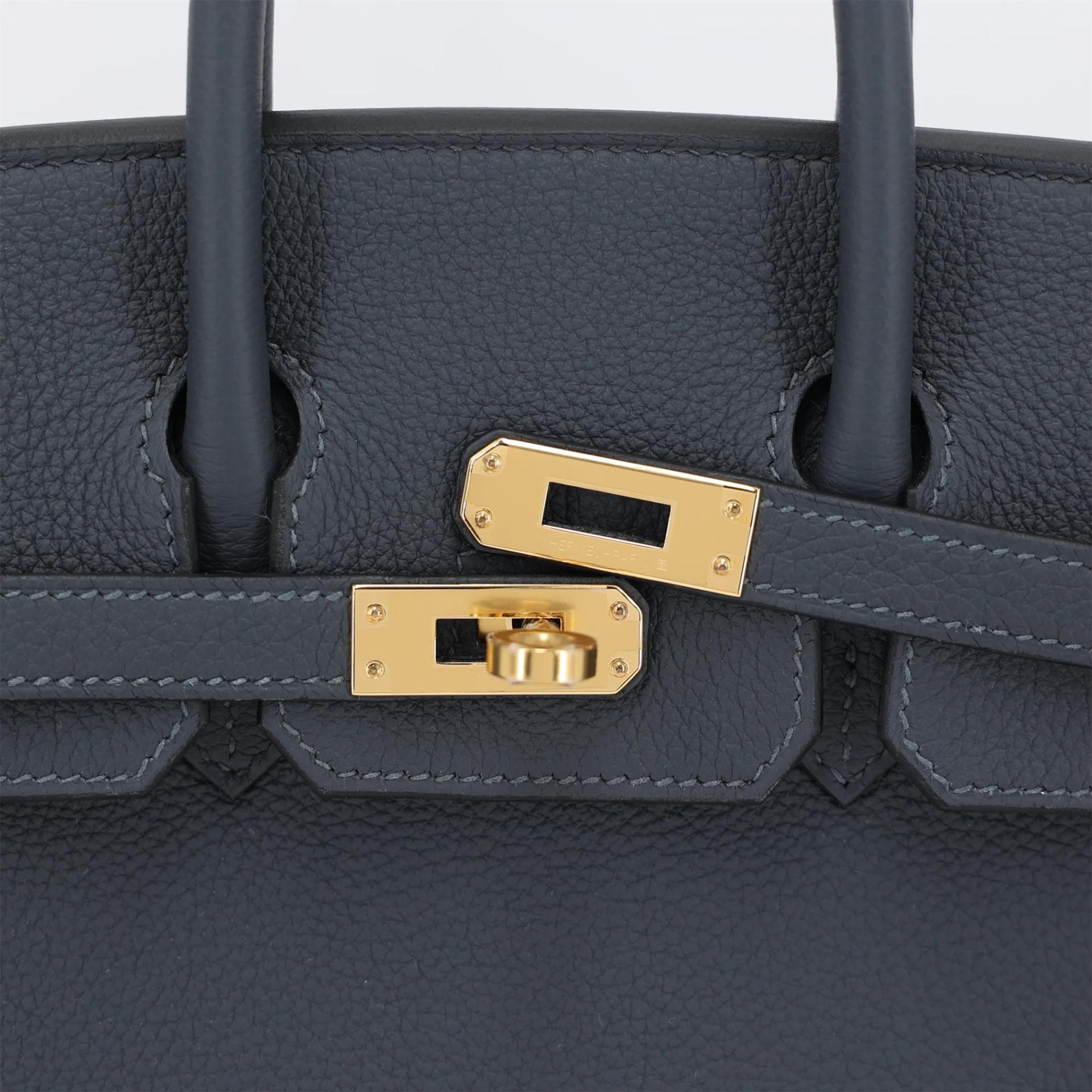 Brand New ( Rank N ) HERMÈS Birkin 25 Gris misty (H0) Togo Gold hardware G (2026) - 8