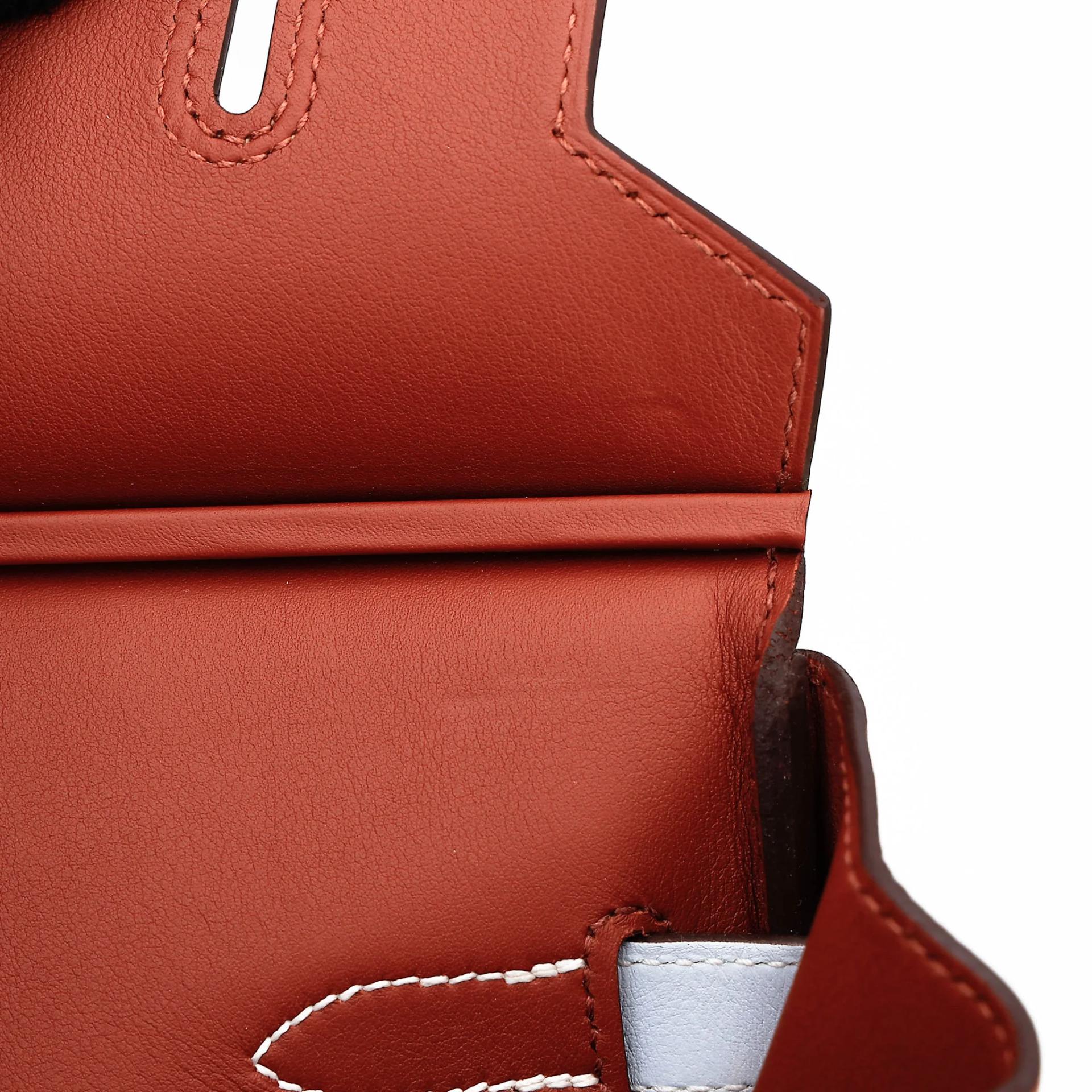 Very Good ( Rank A) HERMÈS Limited Edition Birkin 30 Colormatic Cuivre (6C) Nata (I2) Bleu Brume (T0) Chai (0M) Lime (9R) Swift Palladium hardware U (2022) - 25