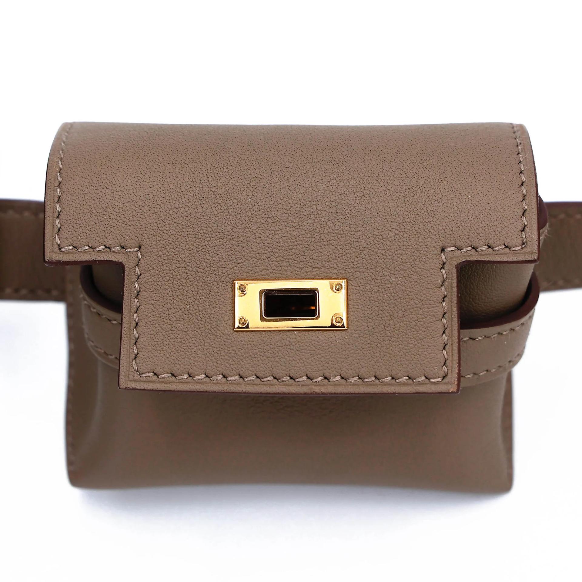 Unused ( Rank NS ) HERMÈS Kelly Moove Etoupe (18) Swift Gold hardware B (2023) - 13