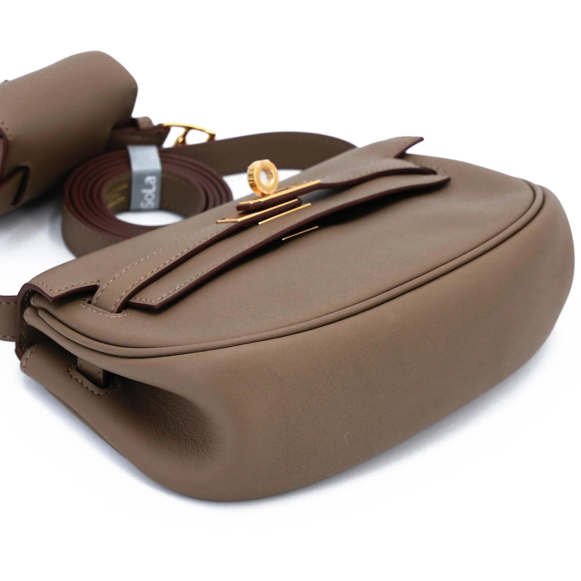 Unused ( Rank NS ) HERMÈS Kelly Moove Etoupe (18) Swift Gold hardware B (2023) - 19