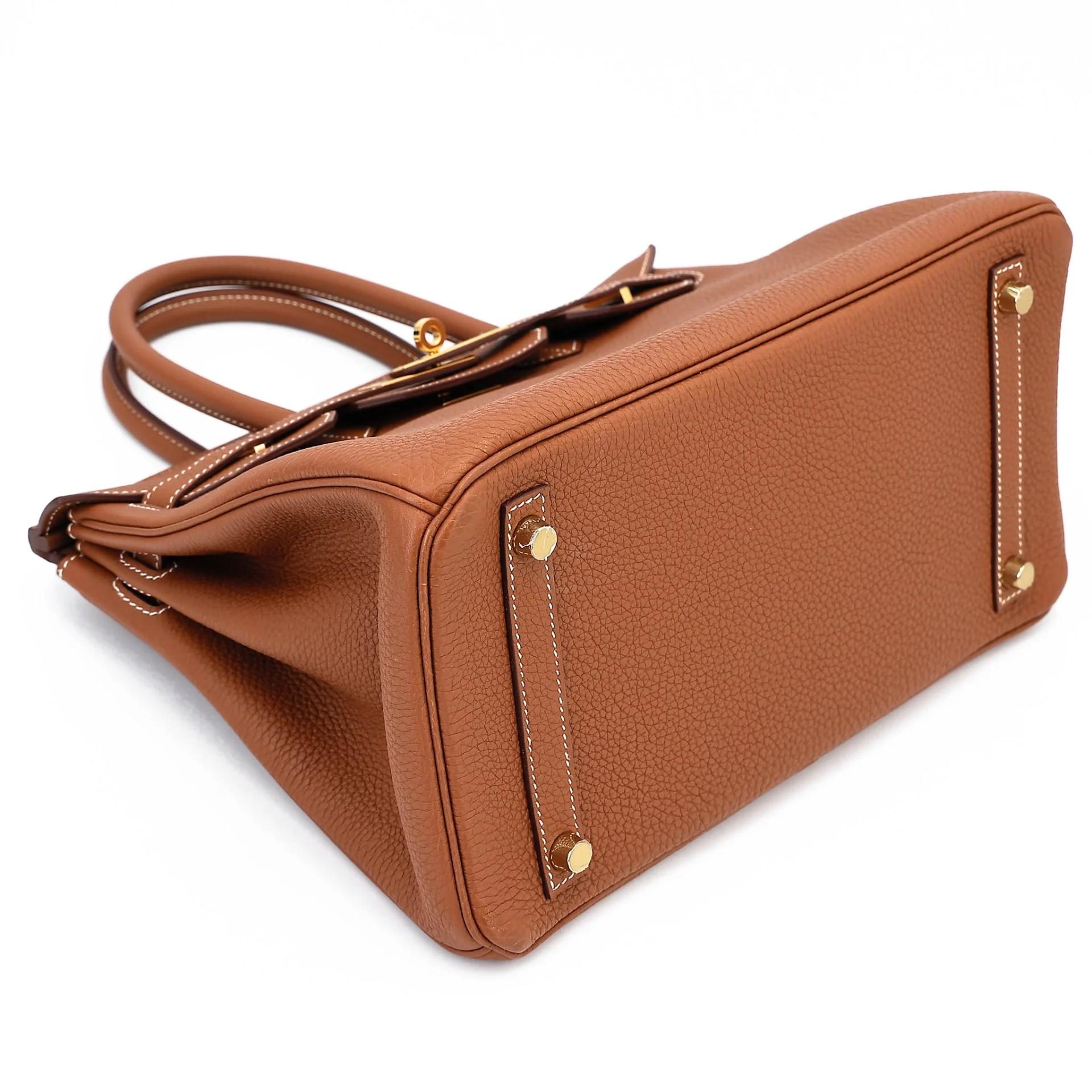 Very Good ( Rank A) HERMÈS Birkin 30 Gold (37) Togo Gold hardware D (2019) - 5