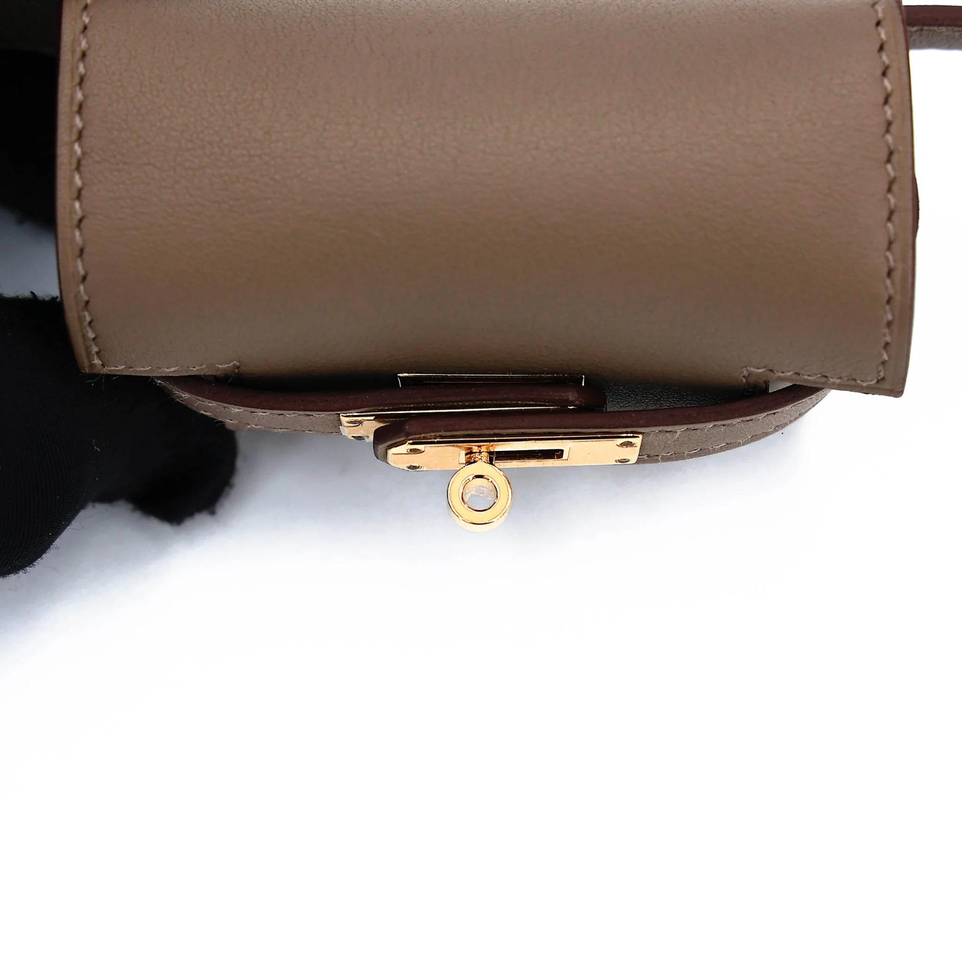Unused ( Rank NS ) HERMÈS Kelly Moove Etoupe (18) Swift Gold hardware B (2023) - 11