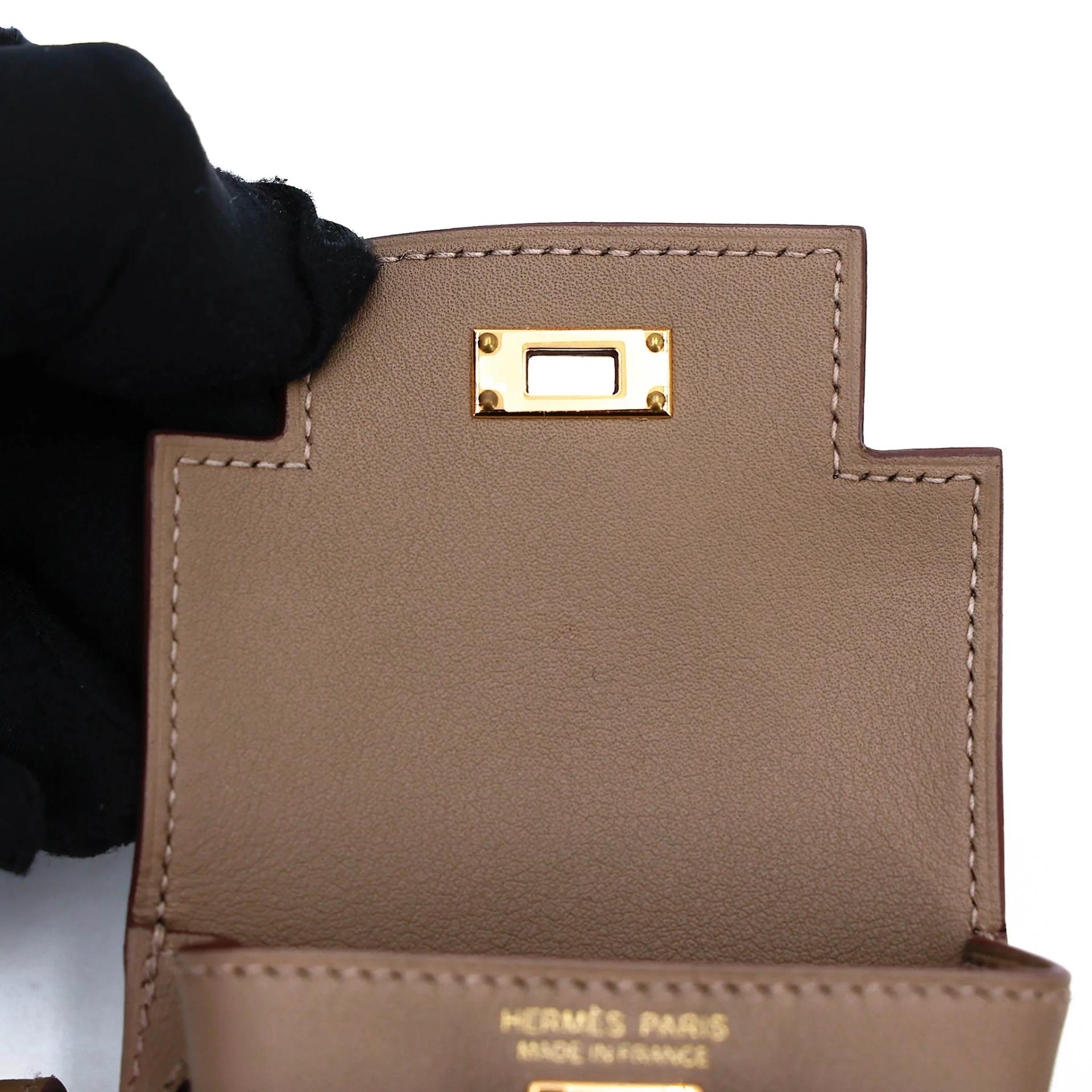 Unused ( Rank NS ) HERMÈS Kelly Moove Etoupe (18) Swift Gold hardware B (2023) - 14