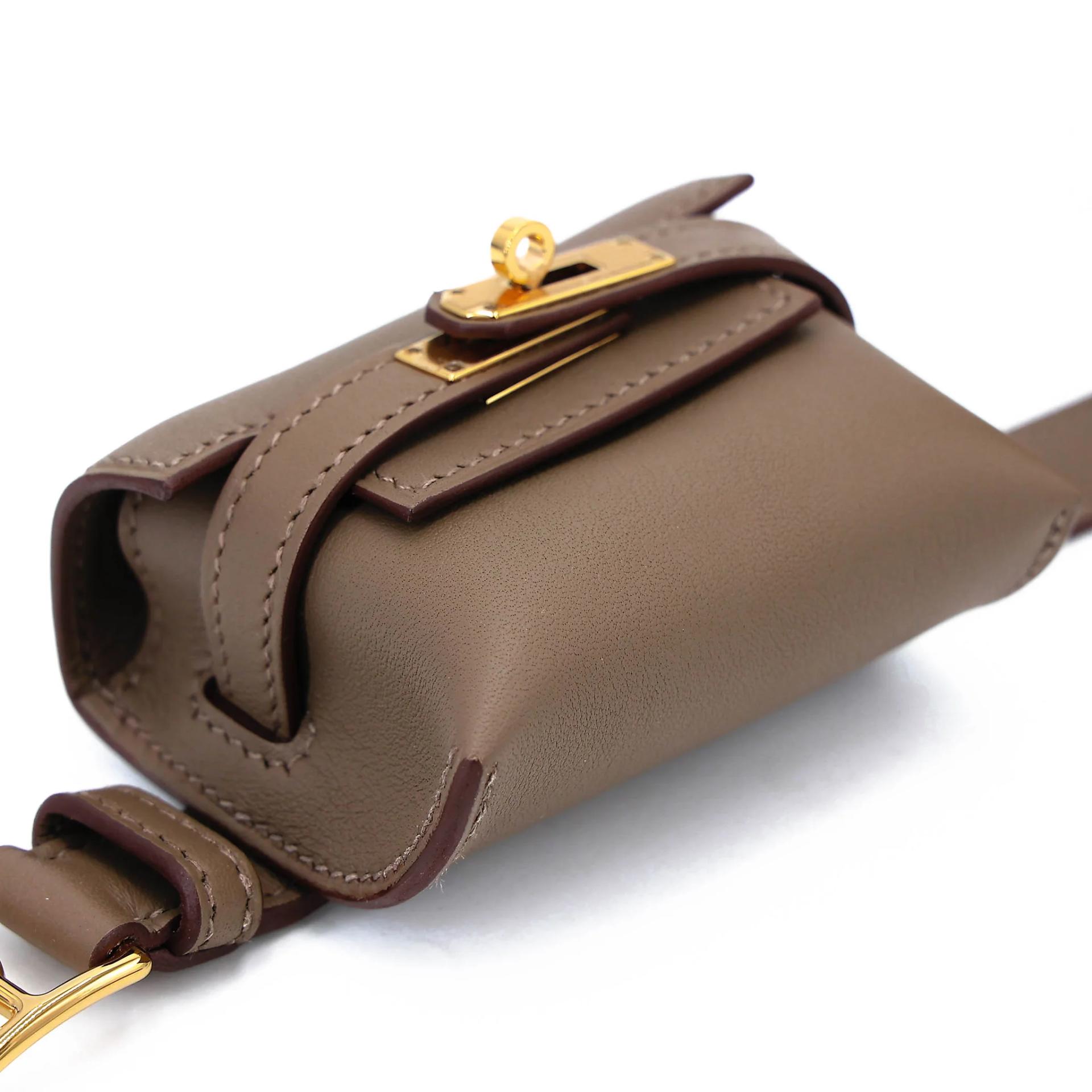 Unused ( Rank NS ) HERMÈS Kelly Moove Etoupe (18) Swift Gold hardware B (2023) - 9