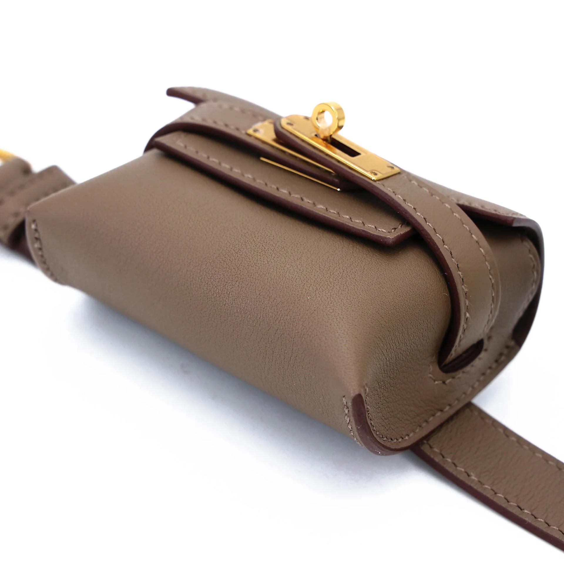 Unused ( Rank NS ) HERMÈS Kelly Moove Etoupe (18) Swift Gold hardware B (2023) - 8