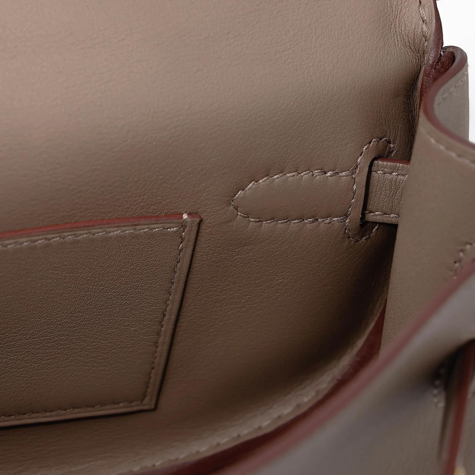 Unused ( Rank NS ) HERMÈS Kelly Moove Etoupe (18) Swift Gold hardware B (2023) - 34
