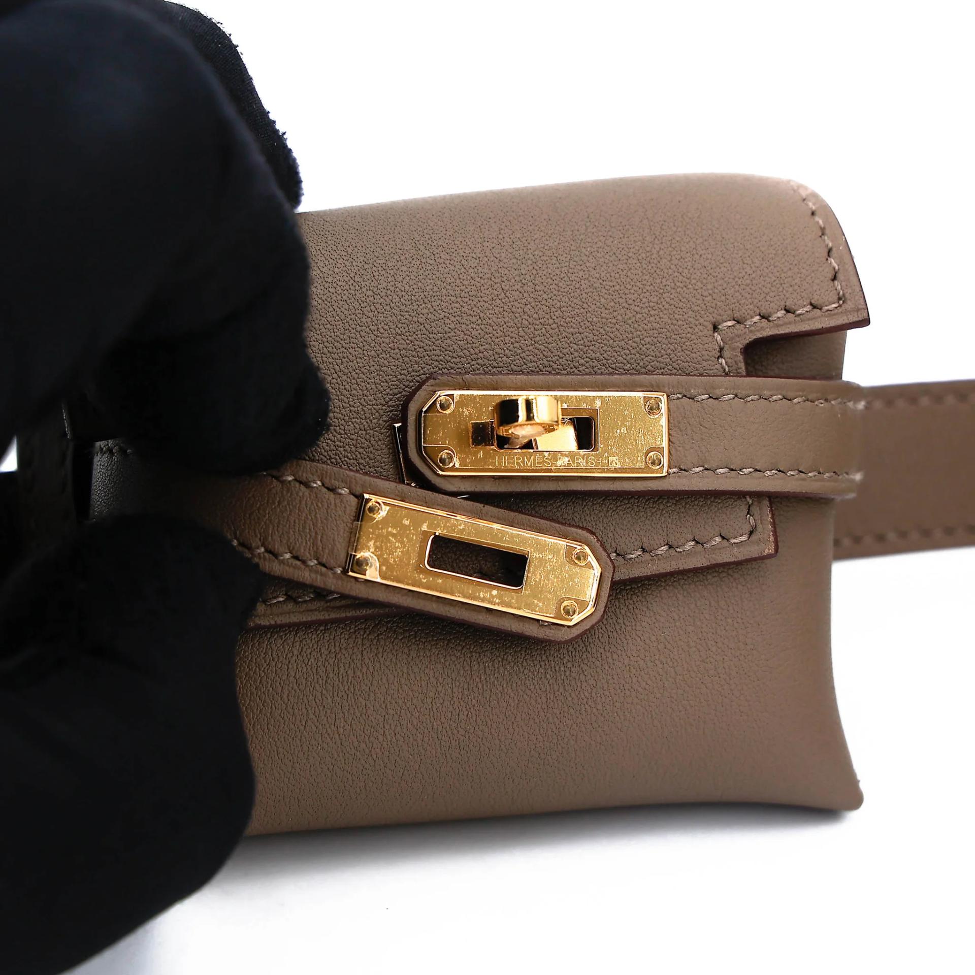 Unused ( Rank NS ) HERMÈS Kelly Moove Etoupe (18) Swift Gold hardware B (2023) - 10