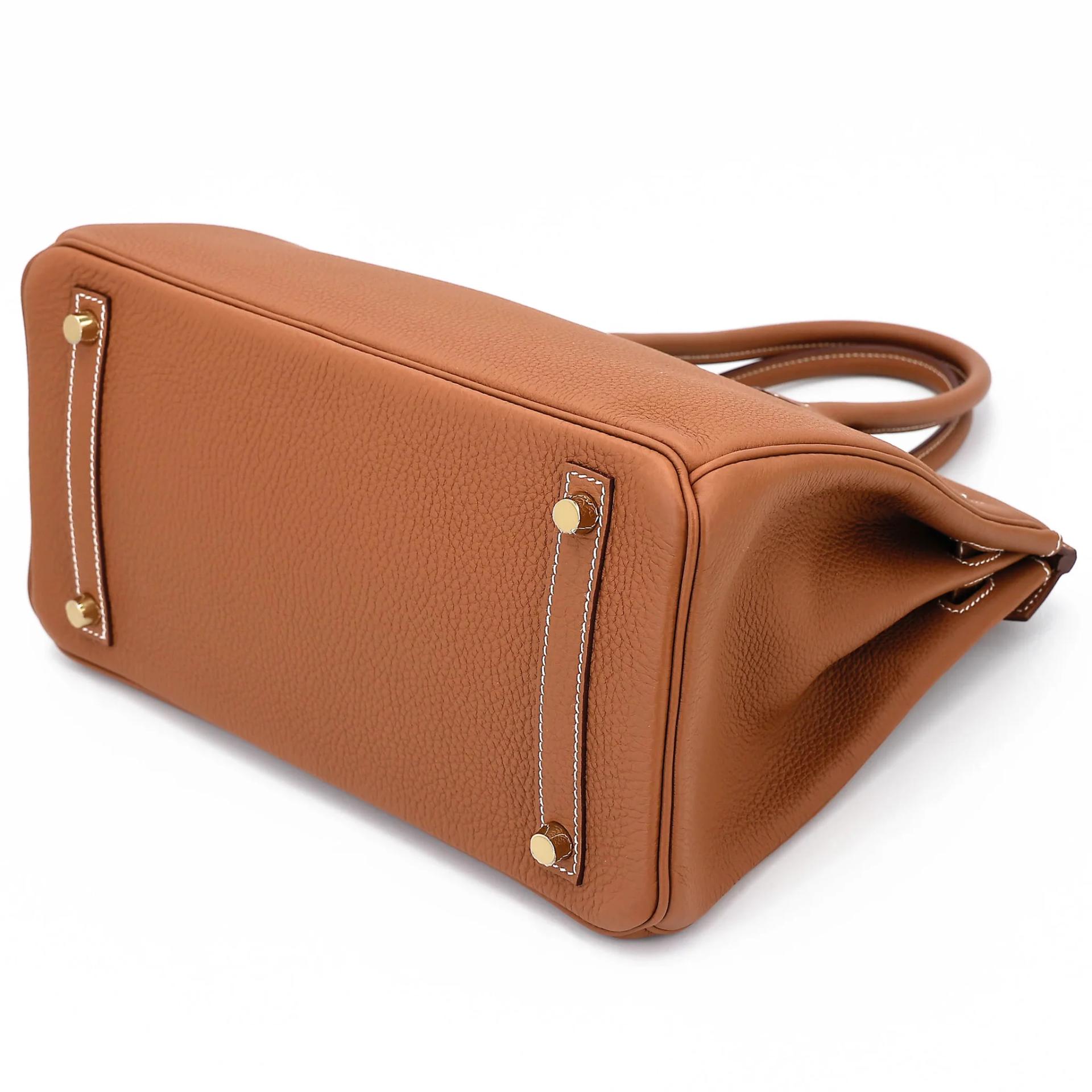 Unused ( Rank NS ) HERMÈS Birkin 30 Gold (37) Togo Palladium hardware U (2022) - 6
