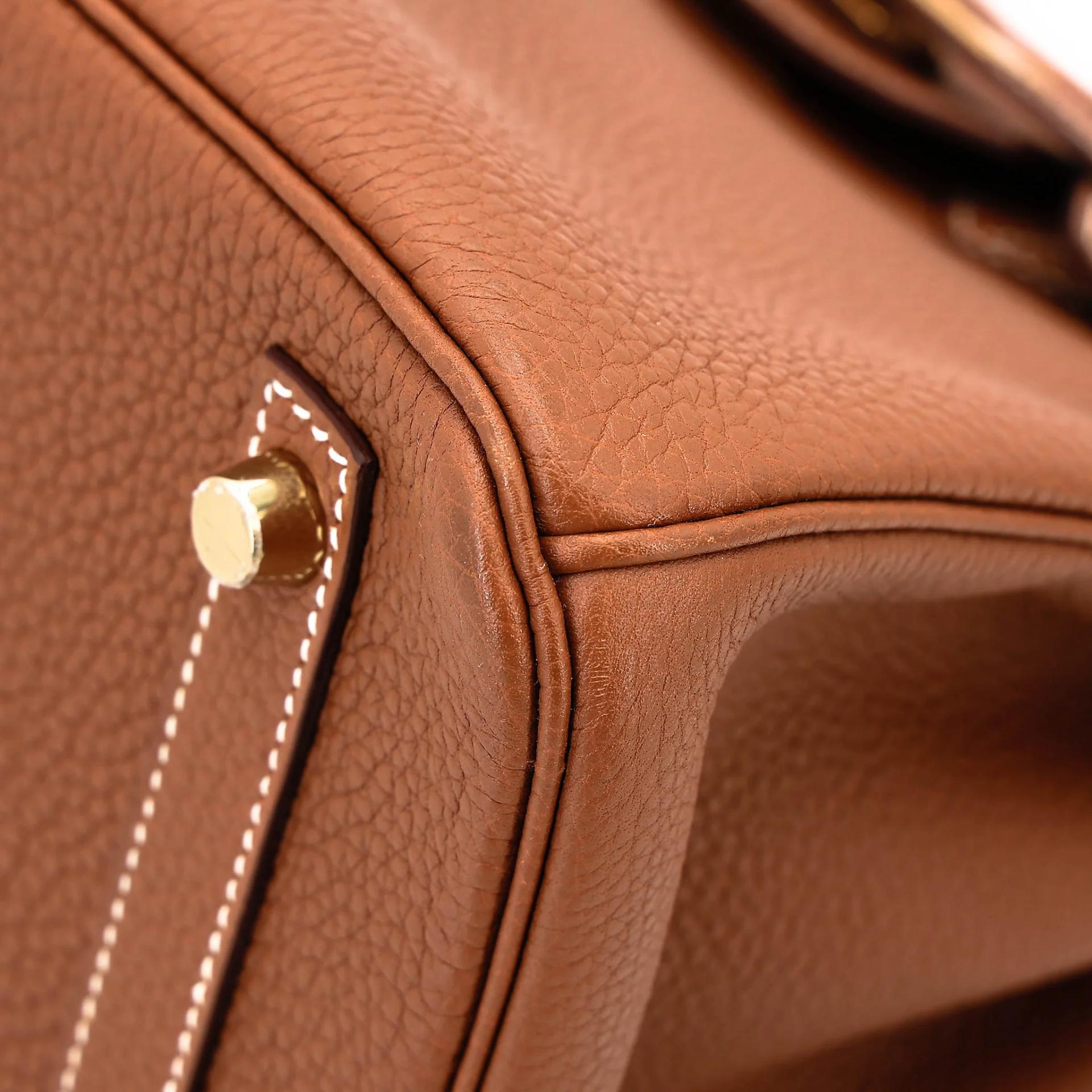 Very Good ( Rank A) HERMÈS Birkin 30 Gold (37) Togo Gold hardware D (2019) - 8