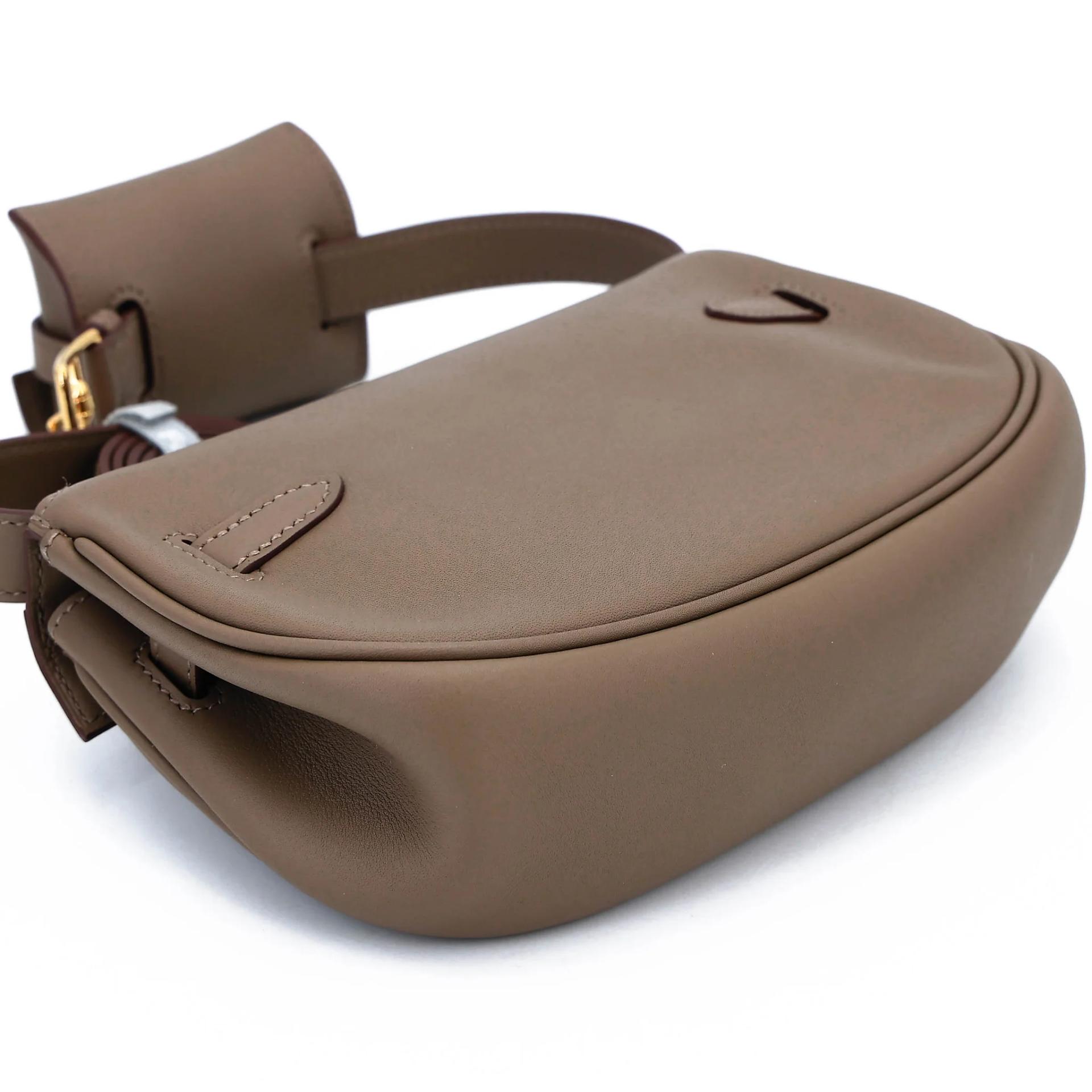 Unused ( Rank NS ) HERMÈS Kelly Moove Etoupe (18) Swift Gold hardware B (2023) - 21