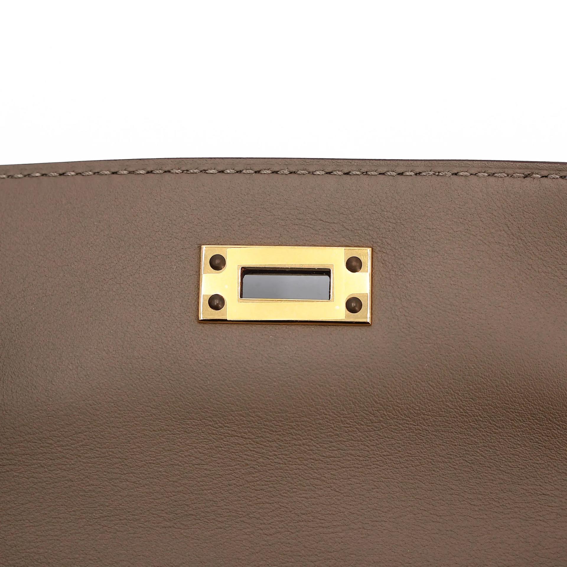 Unused ( Rank NS ) HERMÈS Kelly Moove Etoupe (18) Swift Gold hardware B (2023) - 26