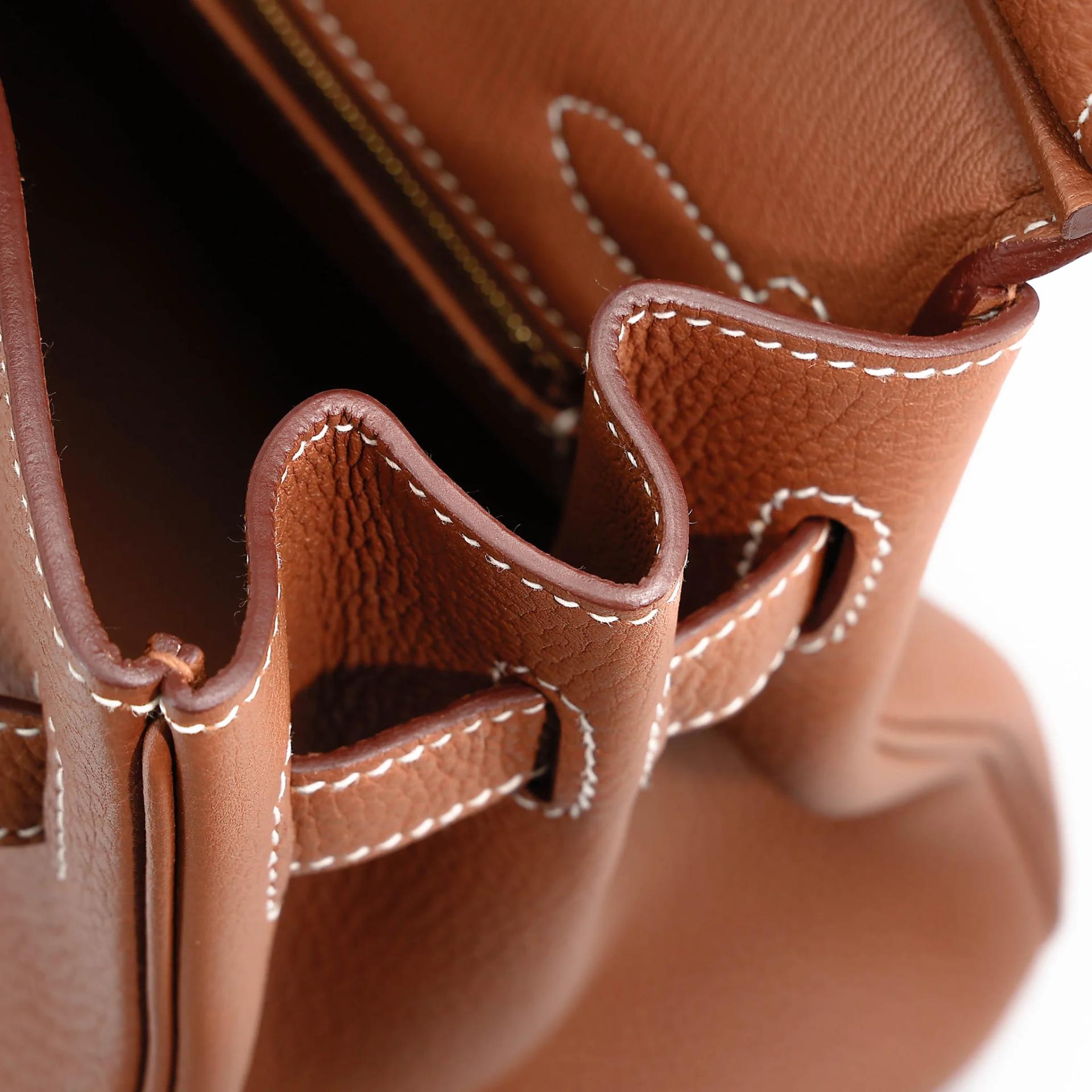 Very Good ( Rank A) HERMÈS Birkin 30 Gold (37) Togo Gold hardware D (2019) - 21