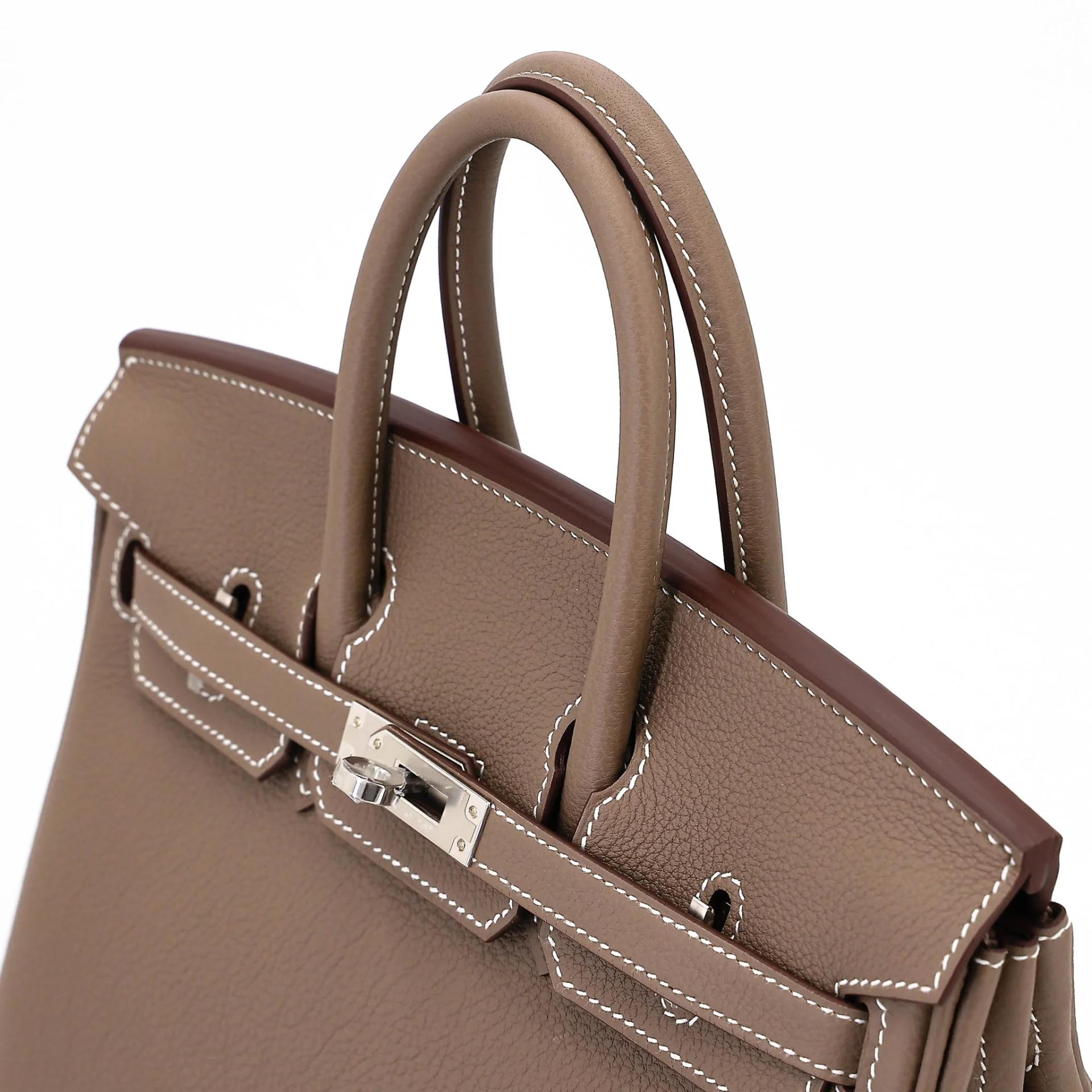 Brand New ( Rank N ) HERMÈS Birkin 25 Etoupe (18) Togo Palladium hardware G (2026) - 3