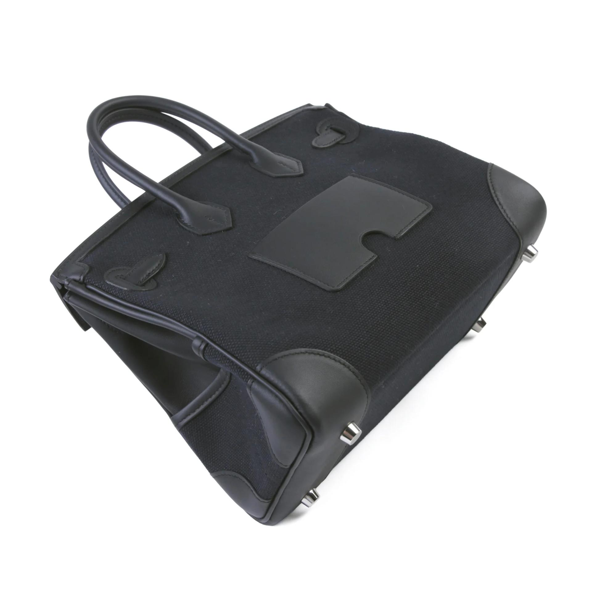 Brand New ( Rank N ) HERMÈS Limited Edition Birkin Cargo 25 Noir (89) Toile Goeland canvas Swift Palladium hardware G (2026) - 6