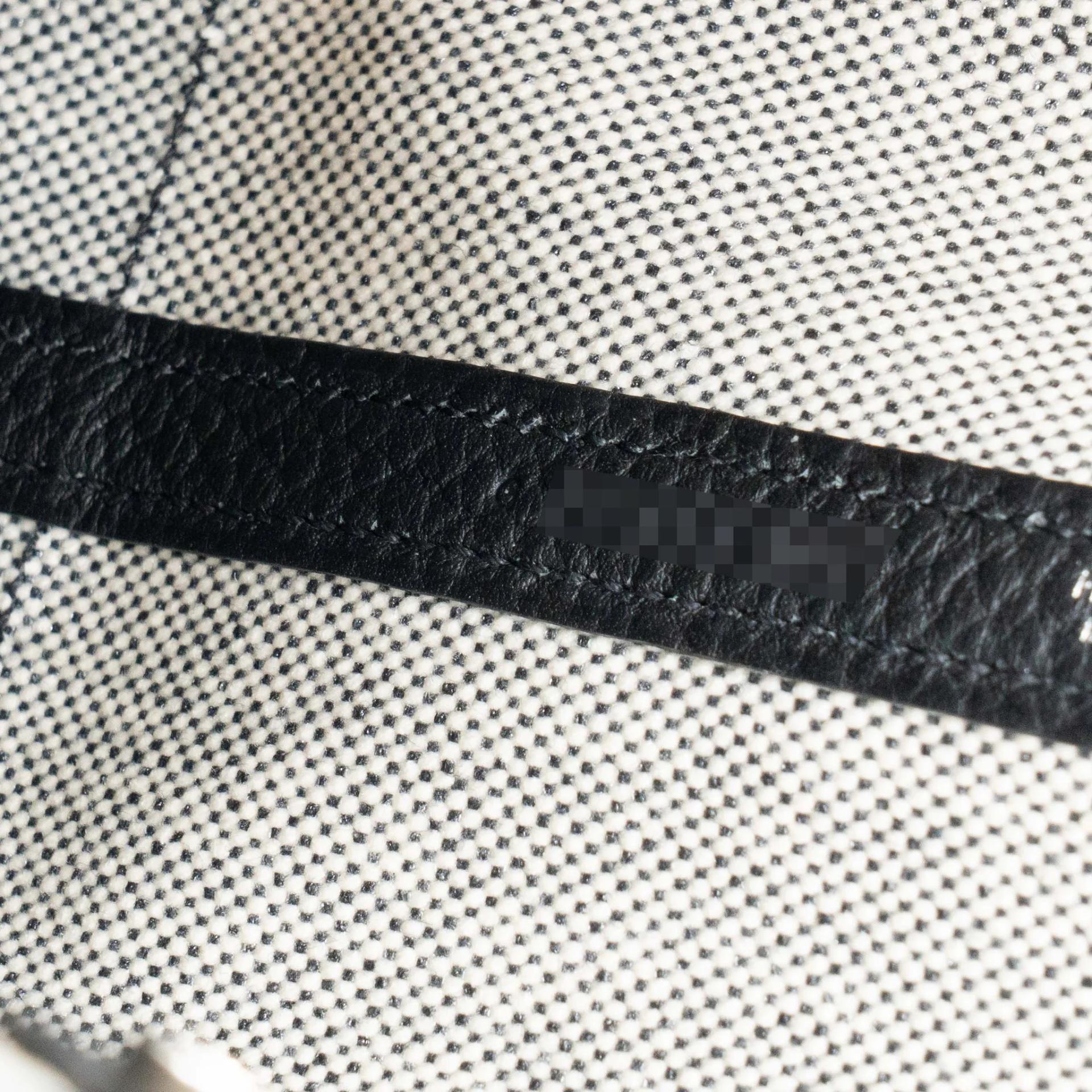 Brand New ( Rank N ) HERMÈS Neo Garden Party 23 Noir (89) Toile H canvas Negonda Palladium hardware G (2026) - 15