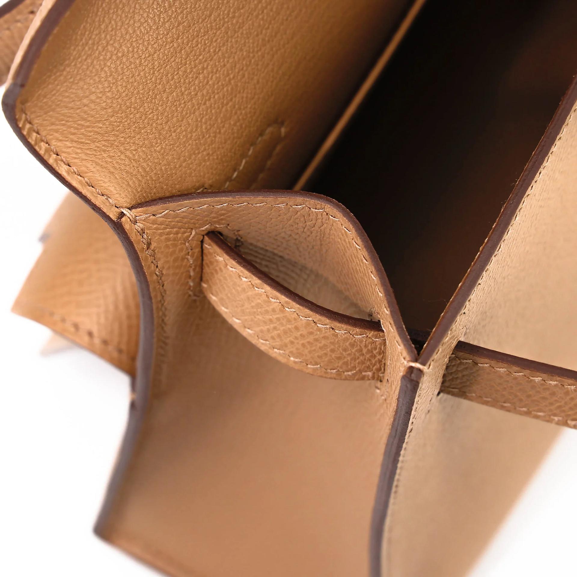 Brand New ( Rank N ) HERMÈS Limited Edition Kelly 20 en Desordre Biscuit (4B) Epsom Palladium hardware G (2026) - 24